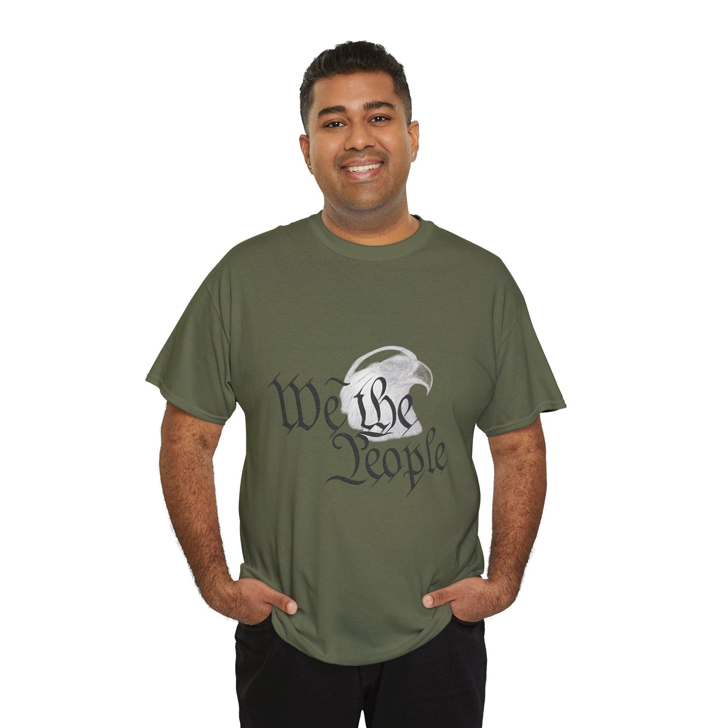 “We the People” Patriotic T-Shirt – Unisex Heavy Cotton Tee for Everyday Freedom, Activists & American Pride - The Buy Boom