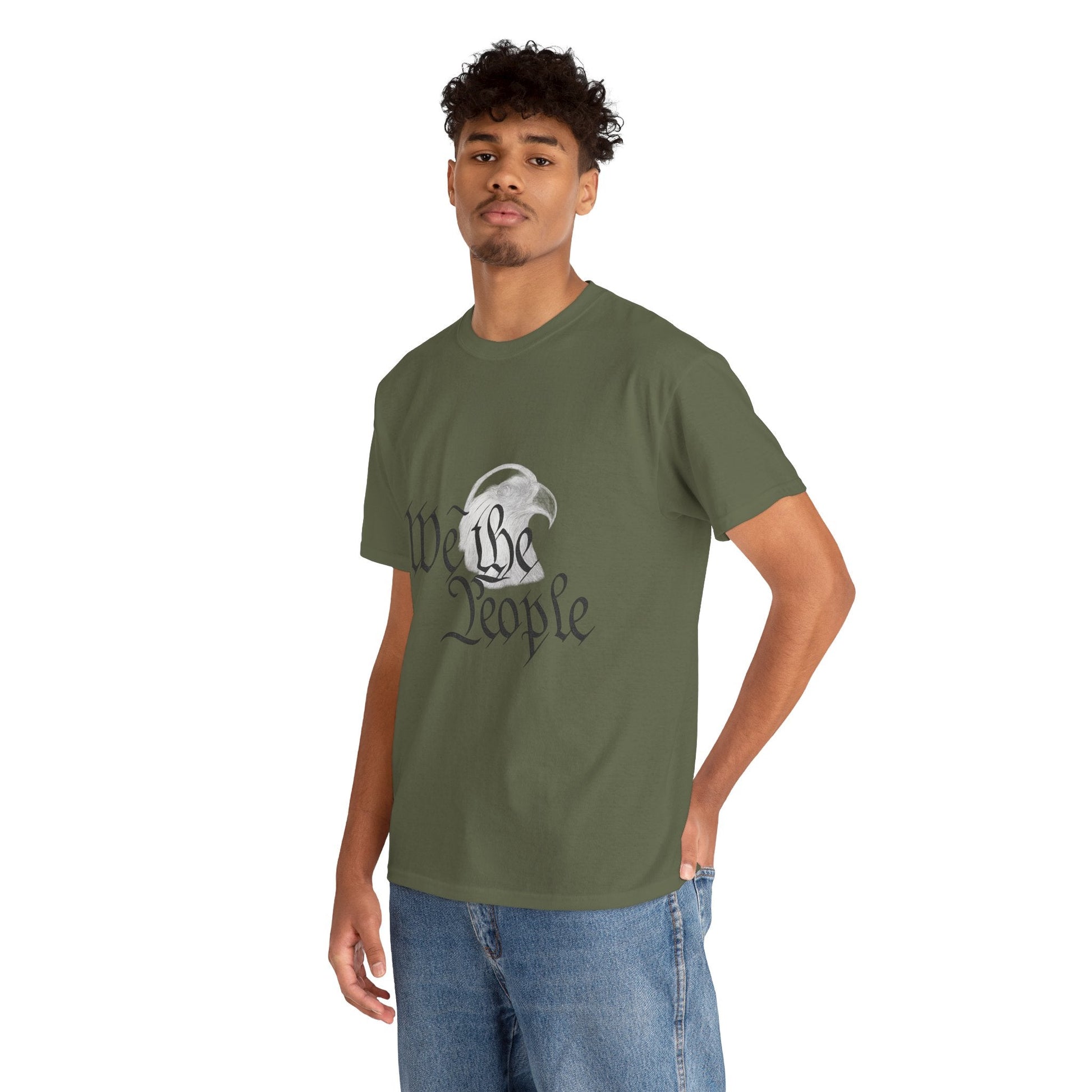 “We the People” Patriotic T-Shirt – Unisex Heavy Cotton Tee for Everyday Freedom, Activists & American Pride - The Buy Boom