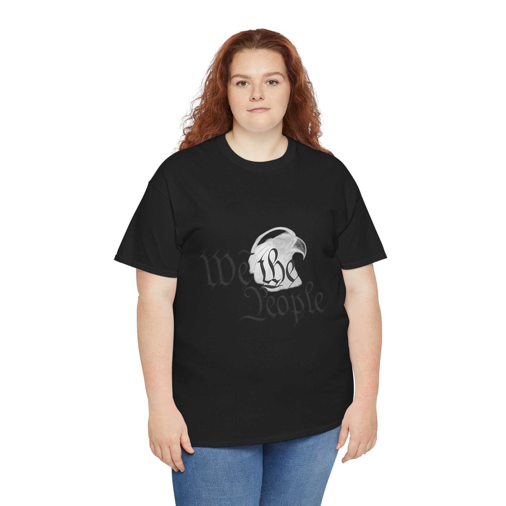 “We the People” Patriotic T-Shirt – Unisex Heavy Cotton Tee for Everyday Freedom, Activists & American Pride - The Buy Boom