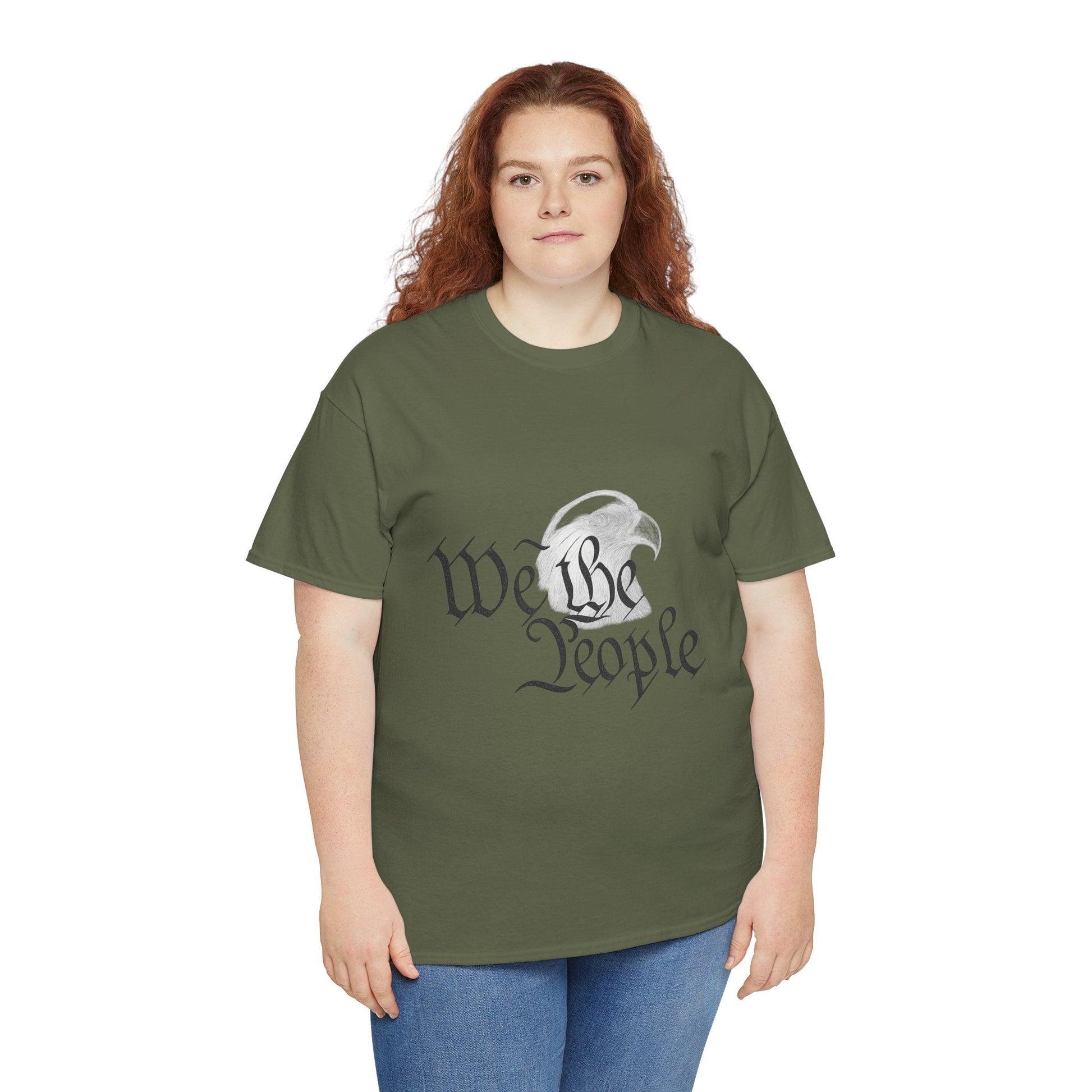 “We the People” Patriotic T-Shirt – Unisex Heavy Cotton Tee for Everyday Freedom, Activists & American Pride - The Buy Boom