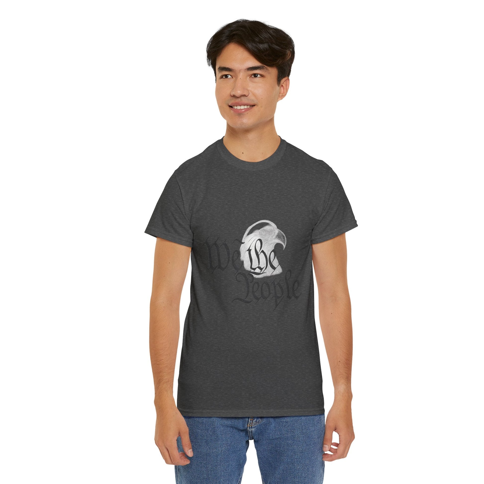 “We the People” Patriotic T-Shirt – Unisex Heavy Cotton Tee for Everyday Freedom, Activists & American Pride - The Buy Boom