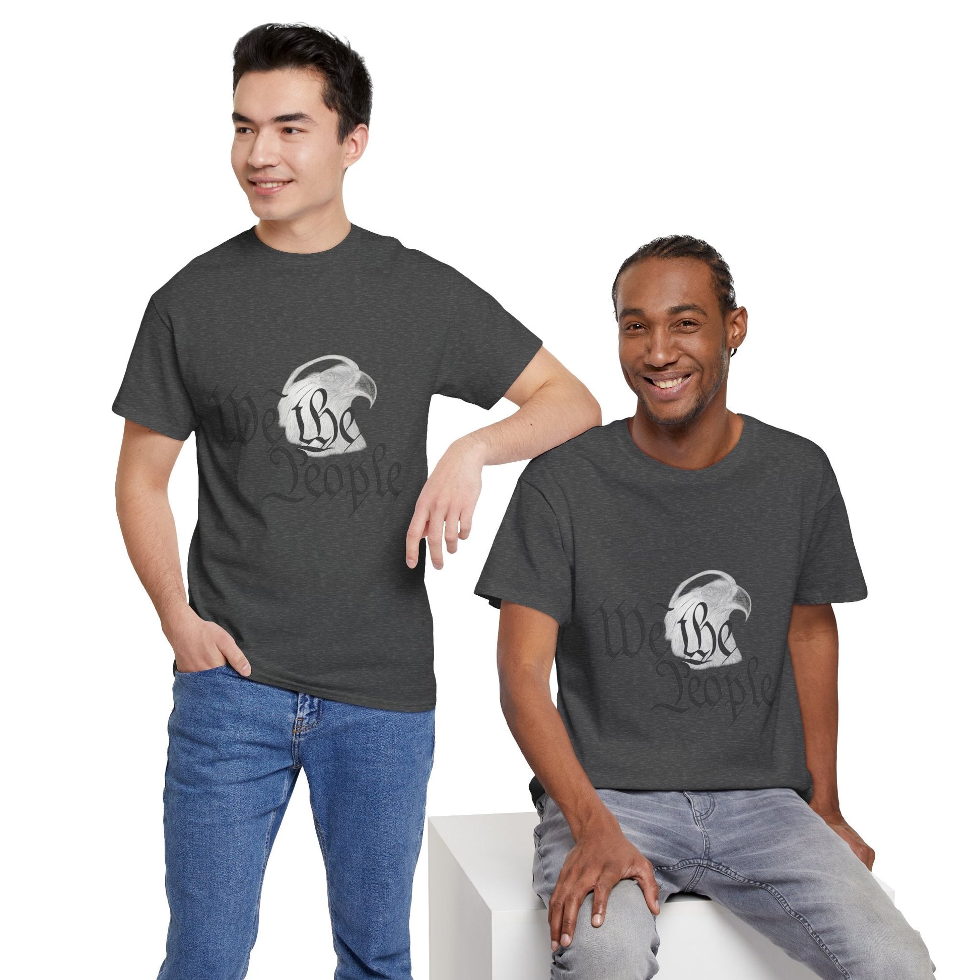 “We the People” Patriotic T-Shirt – Unisex Heavy Cotton Tee for Everyday Freedom, Activists & American Pride - The Buy Boom