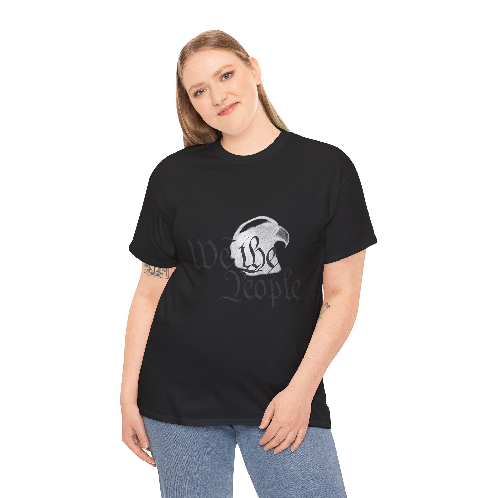 “We the People” Patriotic T-Shirt – Unisex Heavy Cotton Tee for Everyday Freedom, Activists & American Pride - The Buy Boom