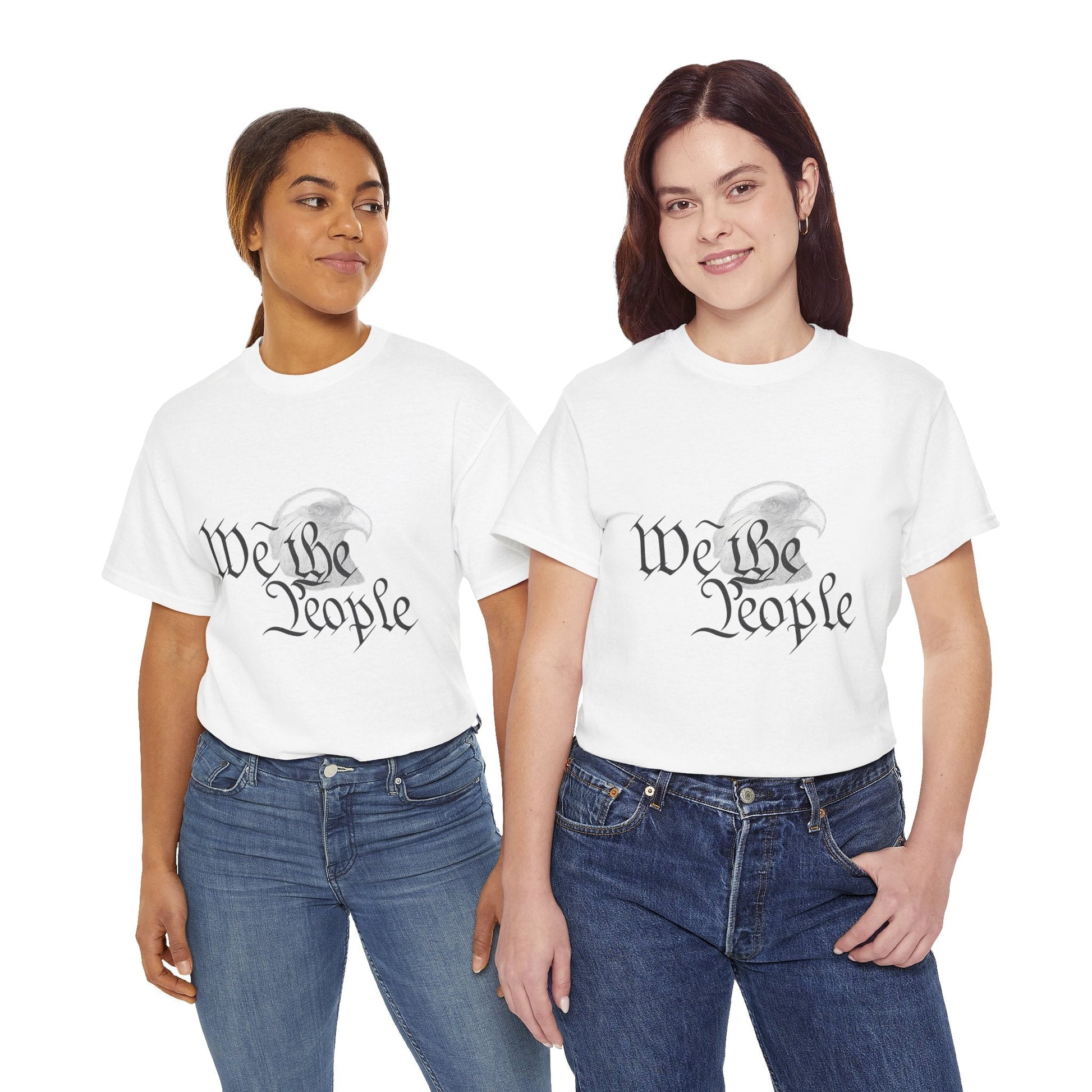 “We the People” Patriotic T-Shirt – Unisex Heavy Cotton Tee for Everyday Freedom, Activists & American Pride - The Buy Boom