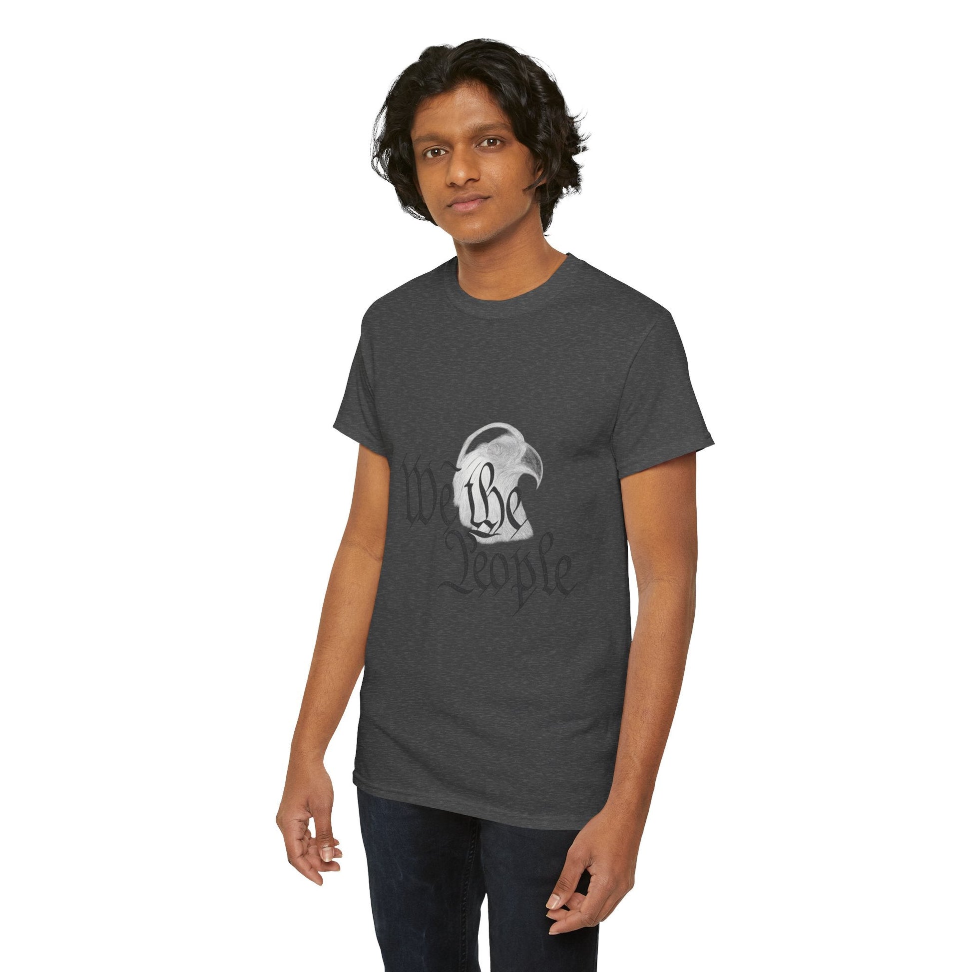 “We the People” Patriotic T-Shirt – Unisex Heavy Cotton Tee for Everyday Freedom, Activists & American Pride - The Buy Boom