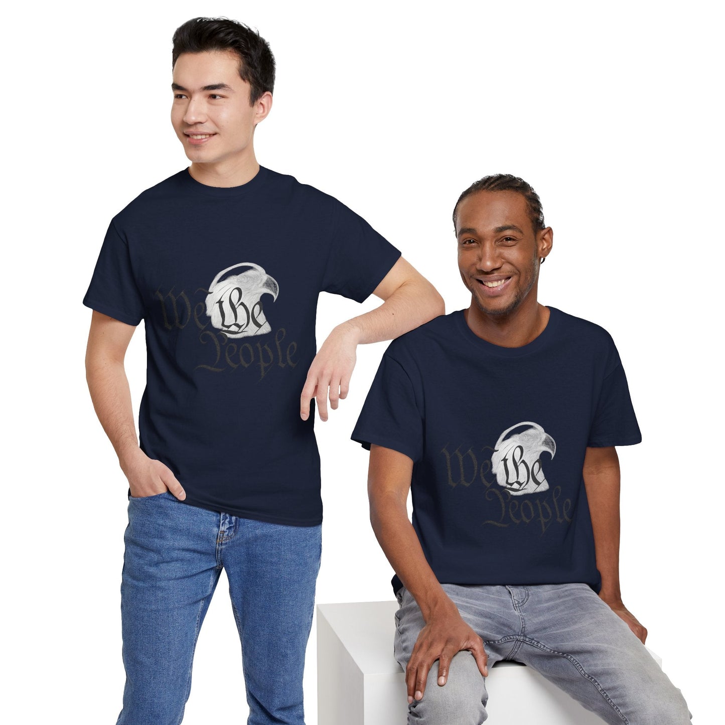 “We the People” Patriotic T-Shirt – Unisex Heavy Cotton Tee for Everyday Freedom, Activists & American Pride - The Buy Boom