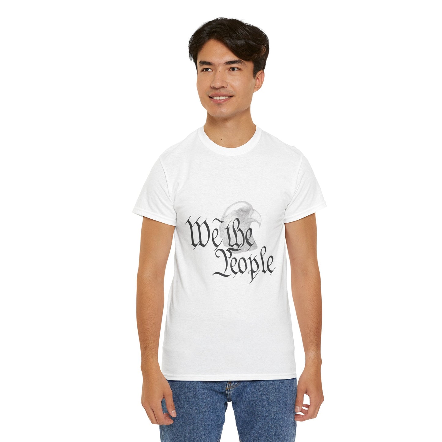 “We the People” Patriotic T-Shirt – Unisex Heavy Cotton Tee for Everyday Freedom, Activists & American Pride - The Buy Boom
