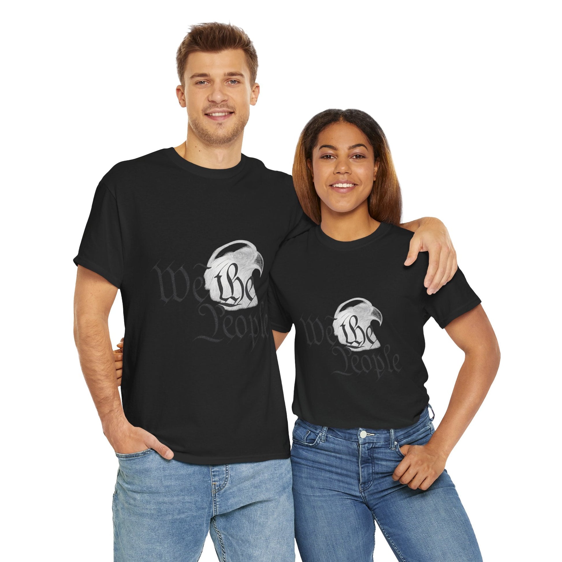“We the People” Patriotic T-Shirt – Unisex Heavy Cotton Tee for Everyday Freedom, Activists & American Pride - The Buy Boom