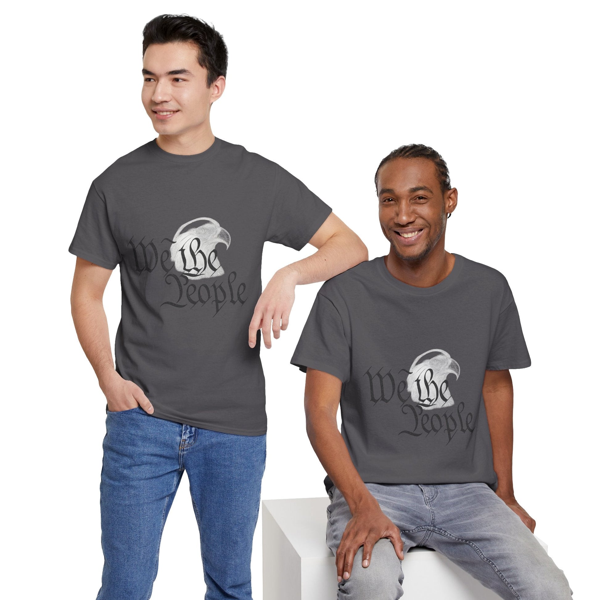 “We the People” Patriotic T-Shirt – Unisex Heavy Cotton Tee for Everyday Freedom, Activists & American Pride - The Buy Boom