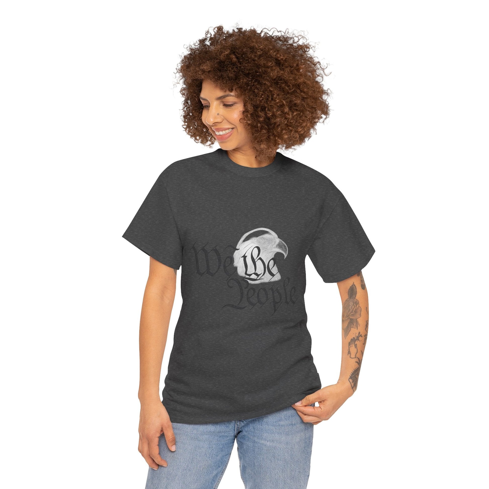 “We the People” Patriotic T-Shirt – Unisex Heavy Cotton Tee for Everyday Freedom, Activists & American Pride - The Buy Boom