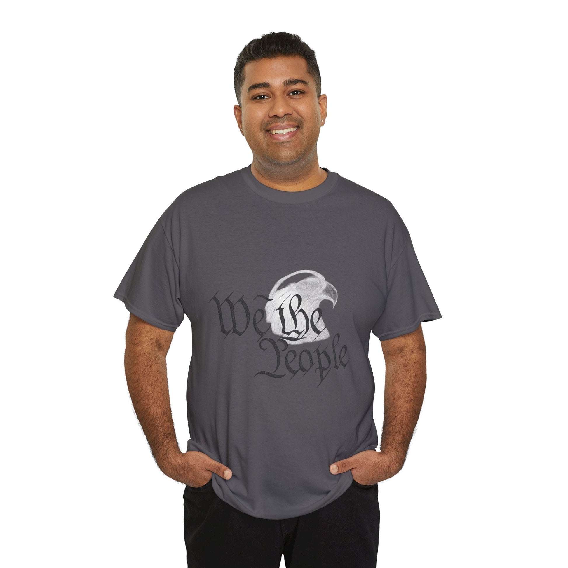 “We the People” Patriotic T-Shirt – Unisex Heavy Cotton Tee for Everyday Freedom, Activists & American Pride - The Buy Boom