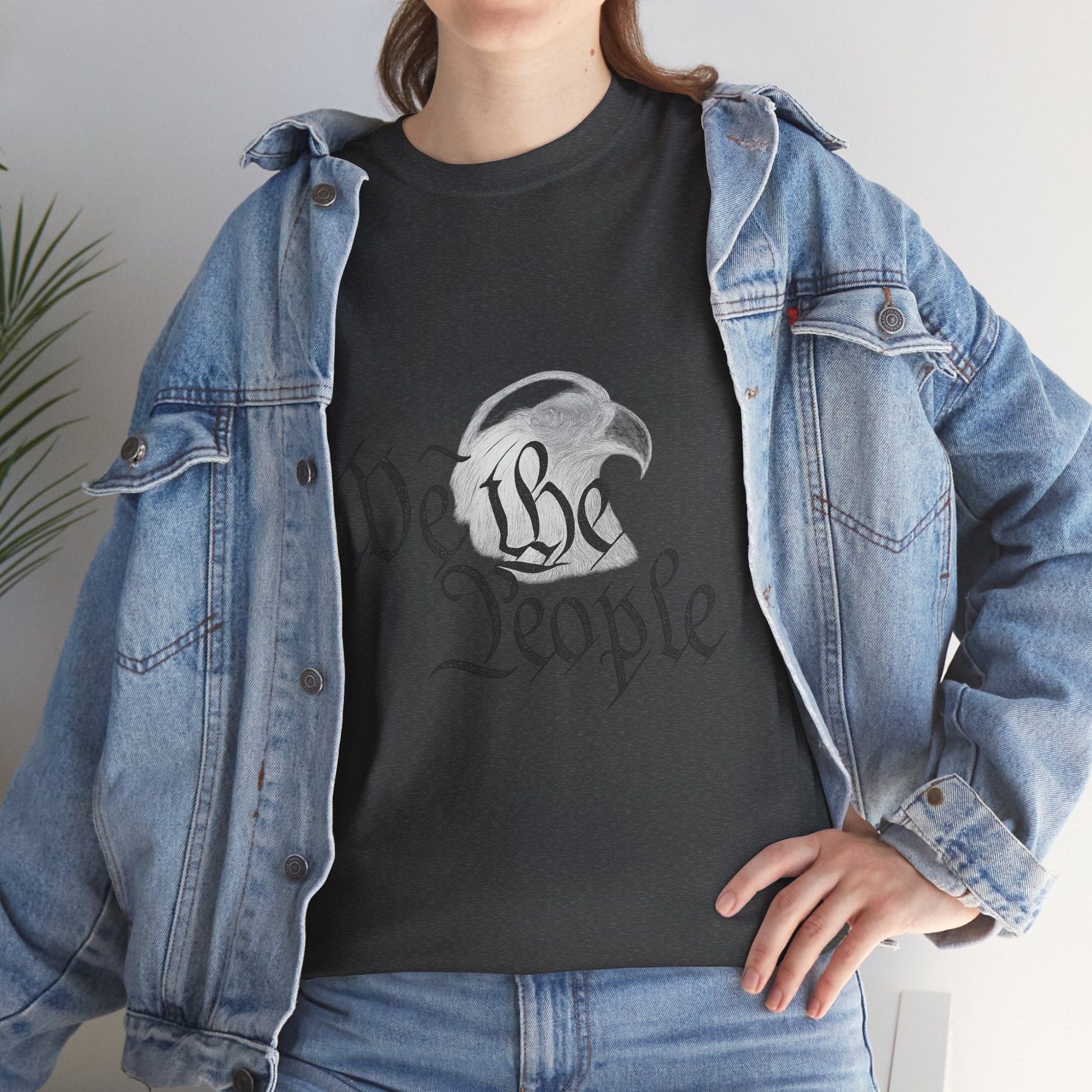 “We the People” Patriotic T-Shirt – Unisex Heavy Cotton Tee for Everyday Freedom, Activists & American Pride - The Buy Boom