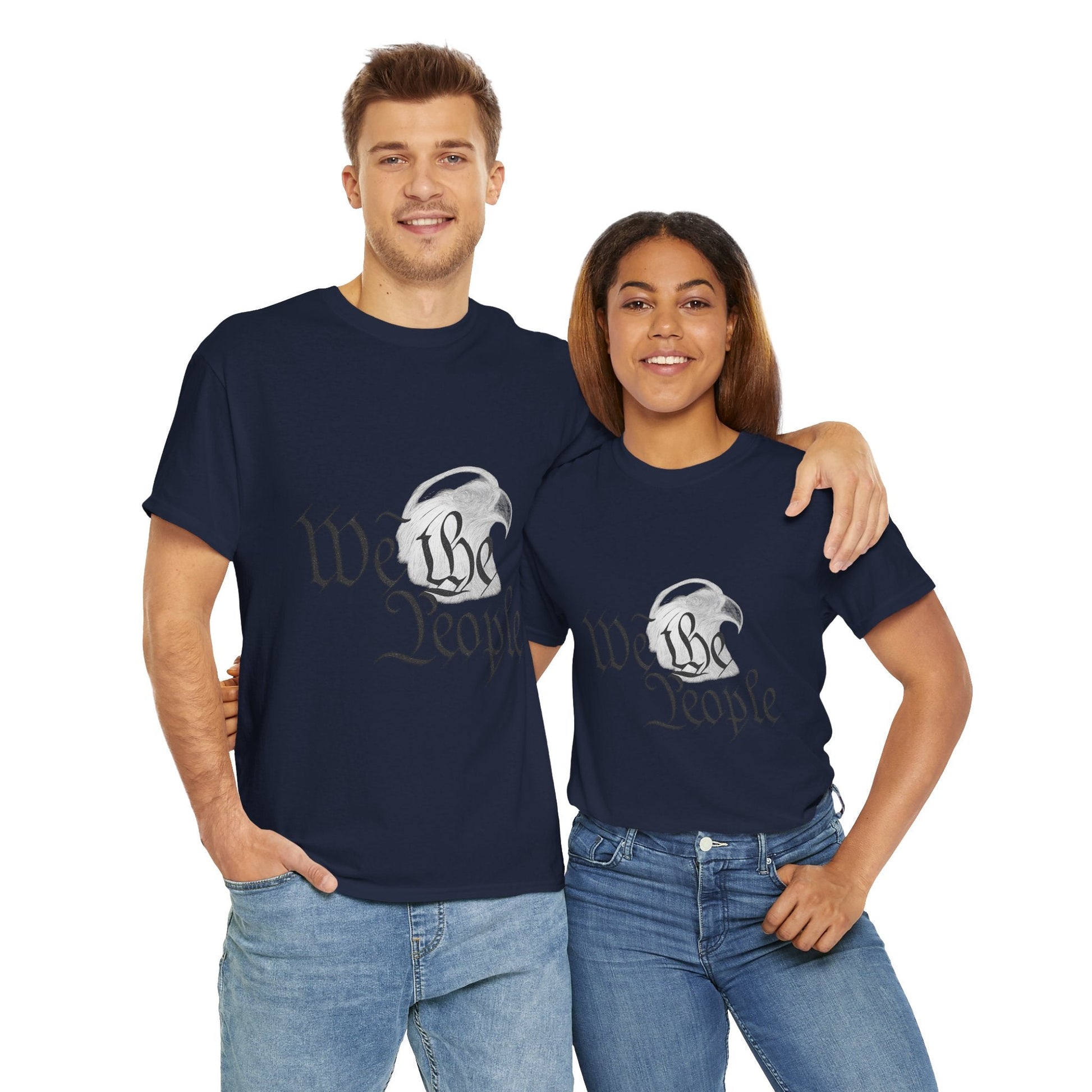 “We the People” Patriotic T-Shirt – Unisex Heavy Cotton Tee for Everyday Freedom, Activists & American Pride - The Buy Boom