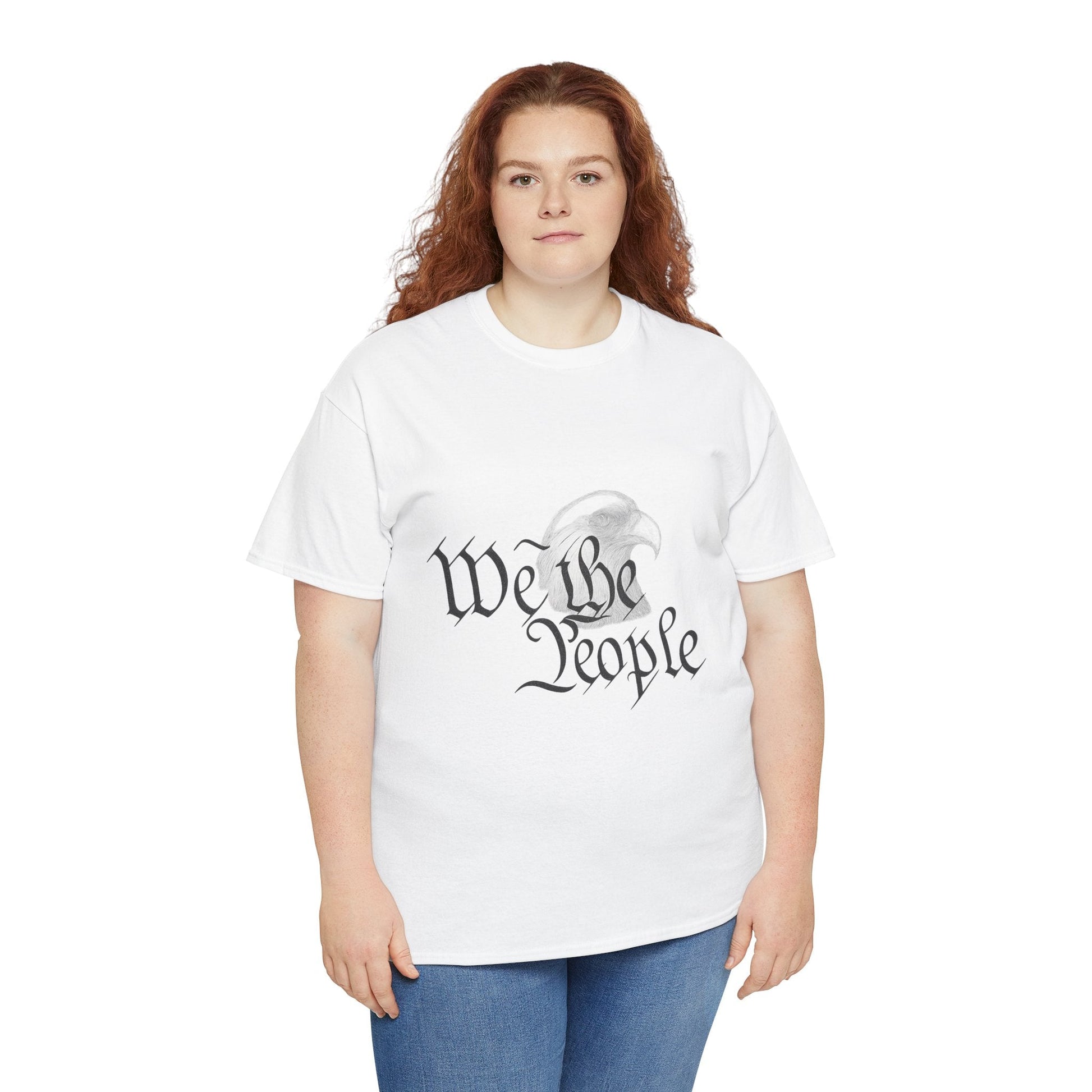 “We the People” Patriotic T-Shirt – Unisex Heavy Cotton Tee for Everyday Freedom, Activists & American Pride - The Buy Boom