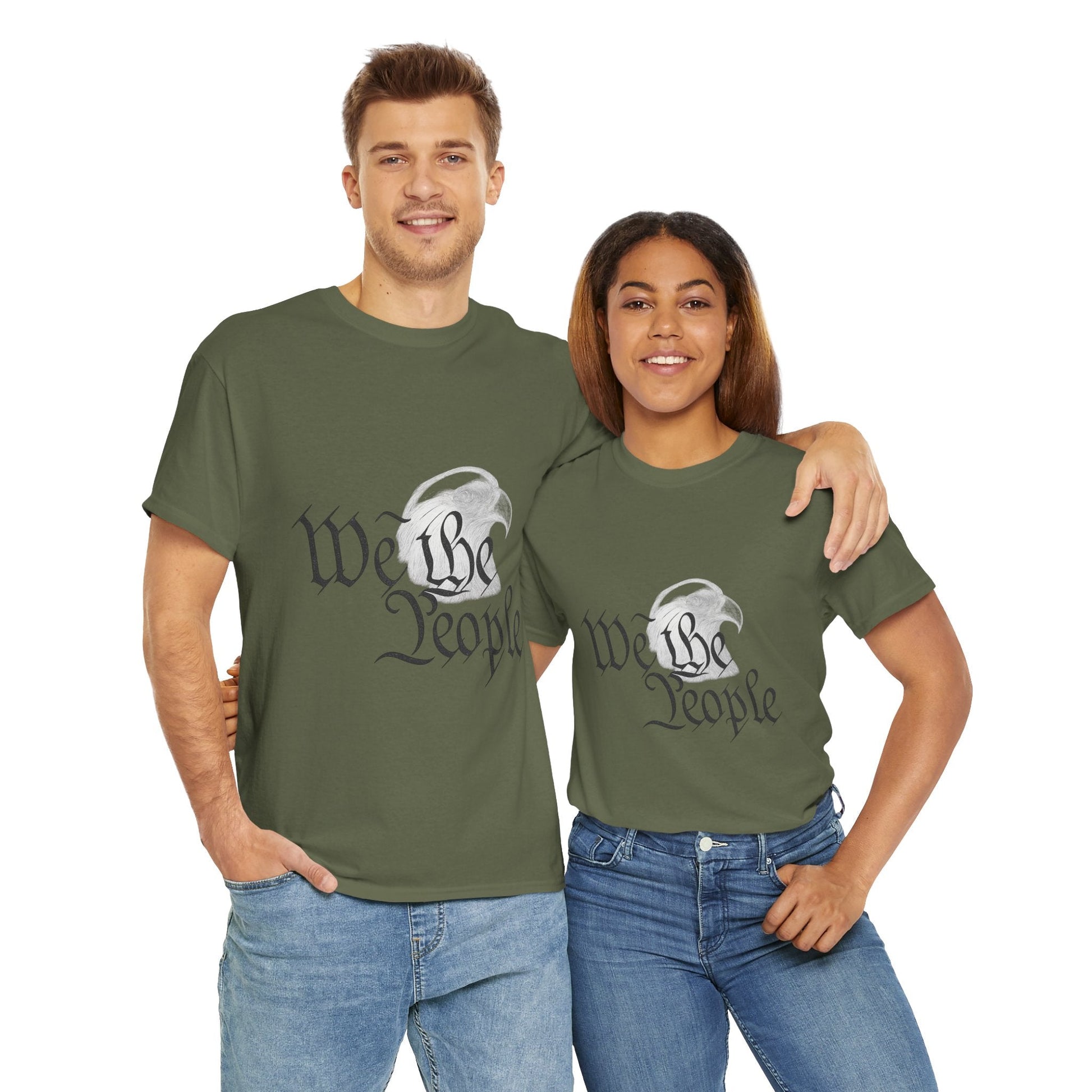 “We the People” Patriotic T-Shirt – Unisex Heavy Cotton Tee for Everyday Freedom, Activists & American Pride - The Buy Boom