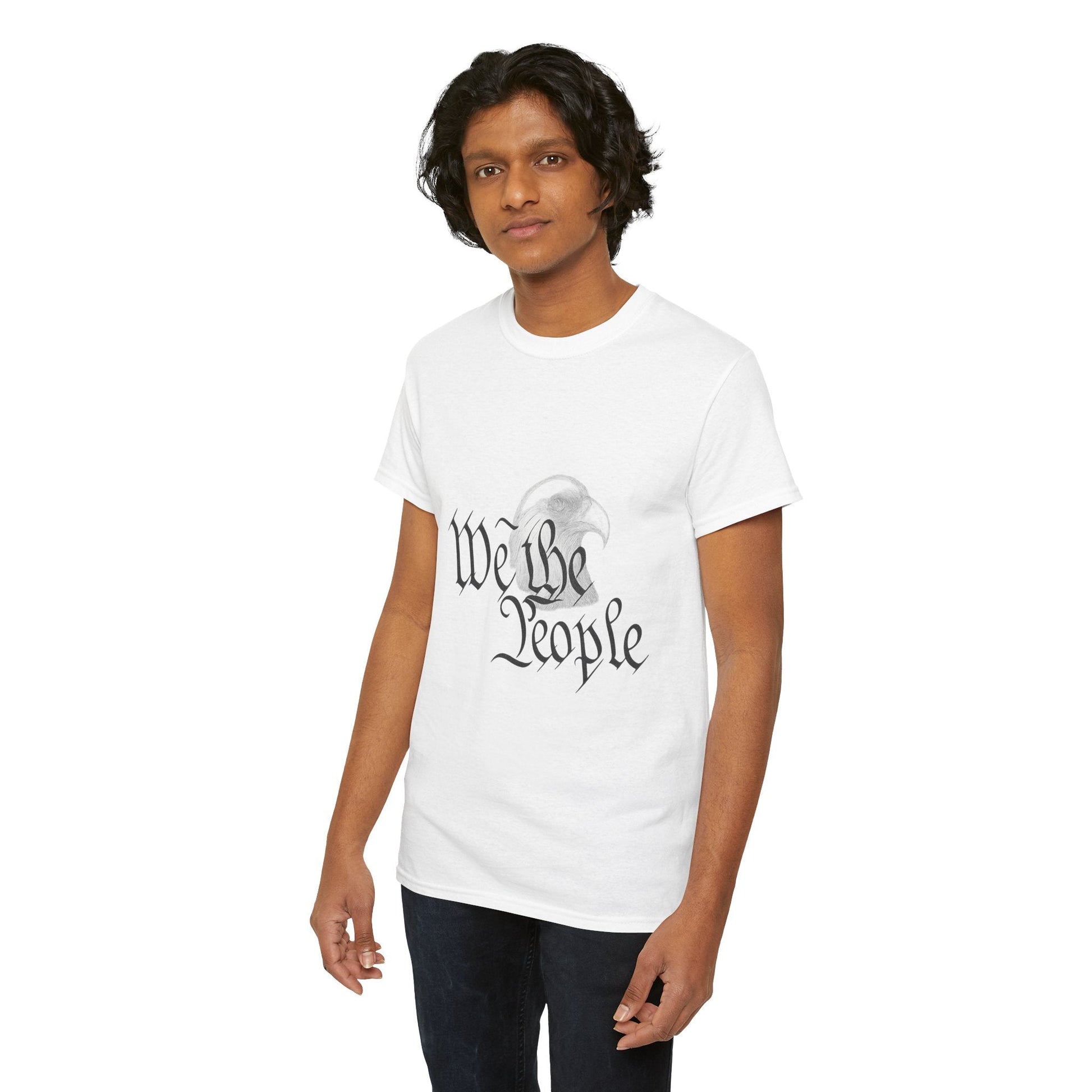 “We the People” Patriotic T-Shirt – Unisex Heavy Cotton Tee for Everyday Freedom, Activists & American Pride - The Buy Boom