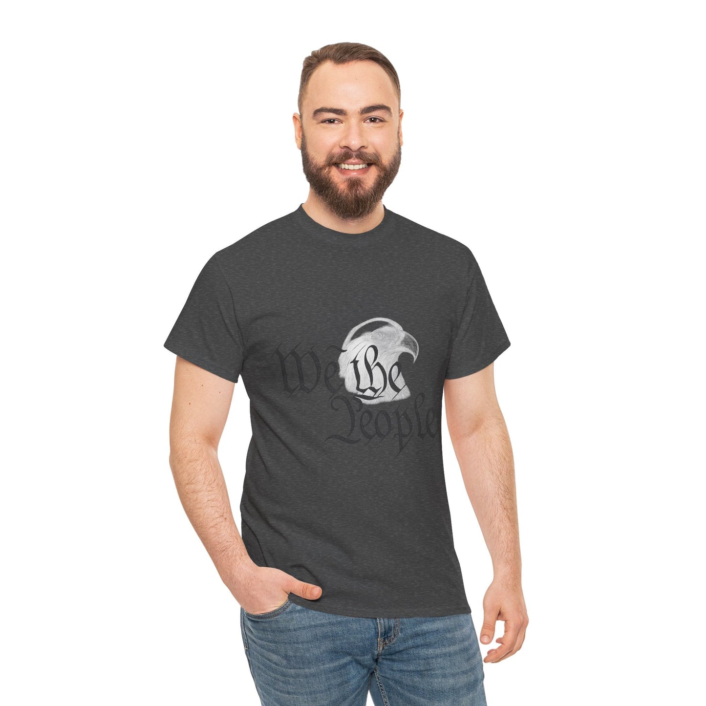 “We the People” Patriotic T-Shirt – Unisex Heavy Cotton Tee for Everyday Freedom, Activists & American Pride - The Buy Boom