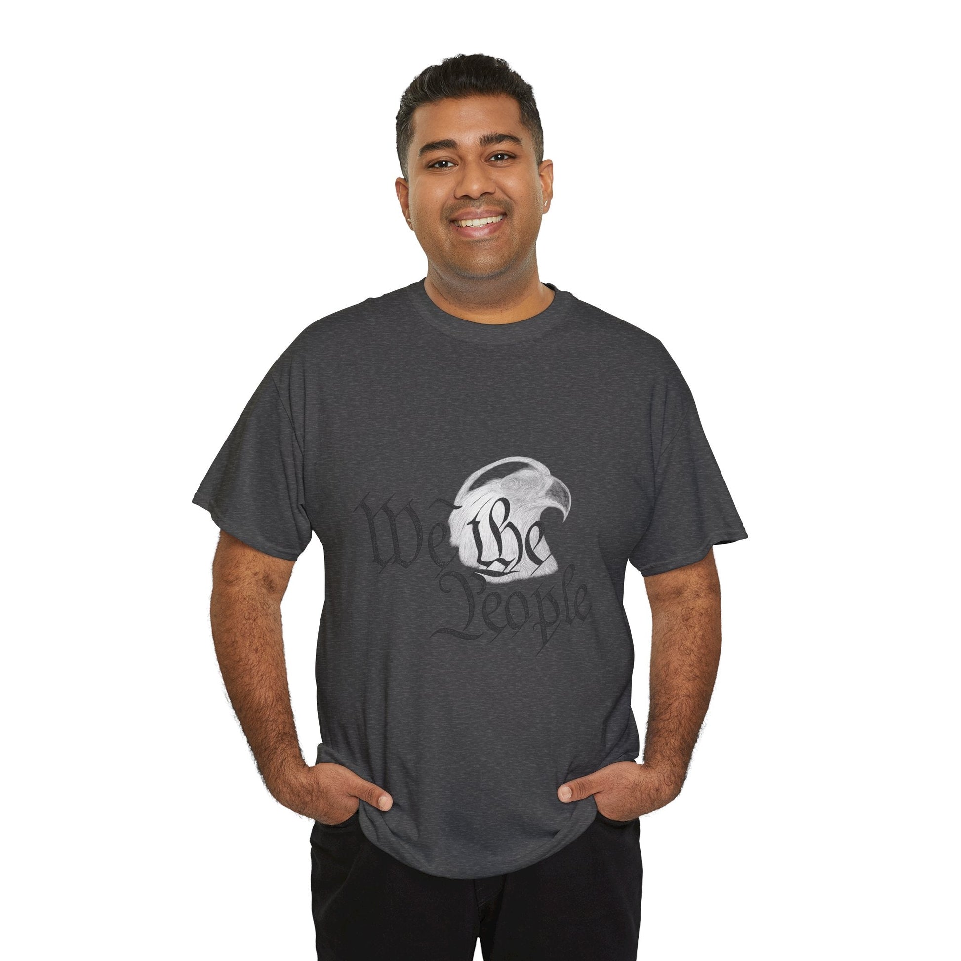 “We the People” Patriotic T-Shirt – Unisex Heavy Cotton Tee for Everyday Freedom, Activists & American Pride - The Buy Boom