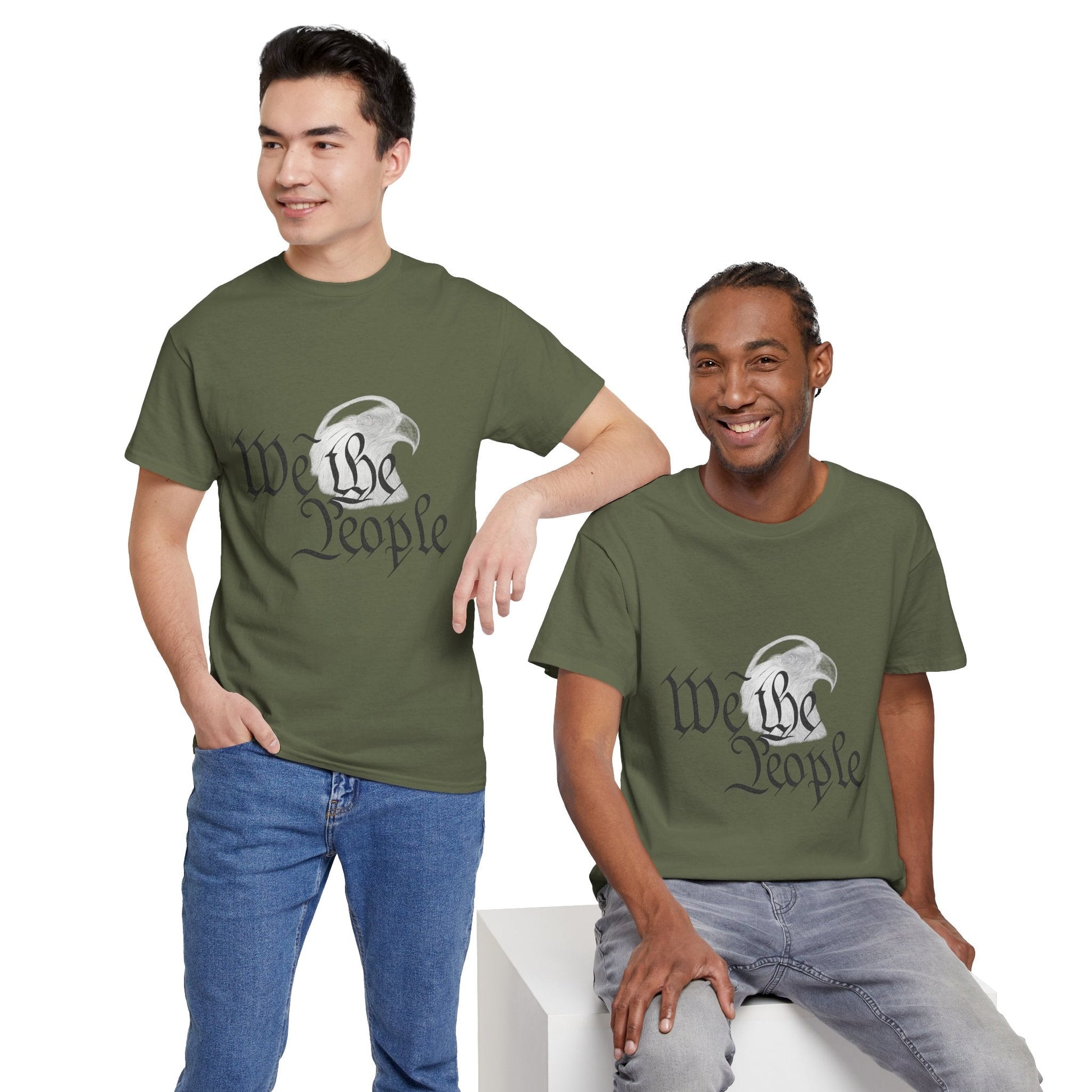 “We the People” Patriotic T-Shirt – Unisex Heavy Cotton Tee for Everyday Freedom, Activists & American Pride - The Buy Boom
