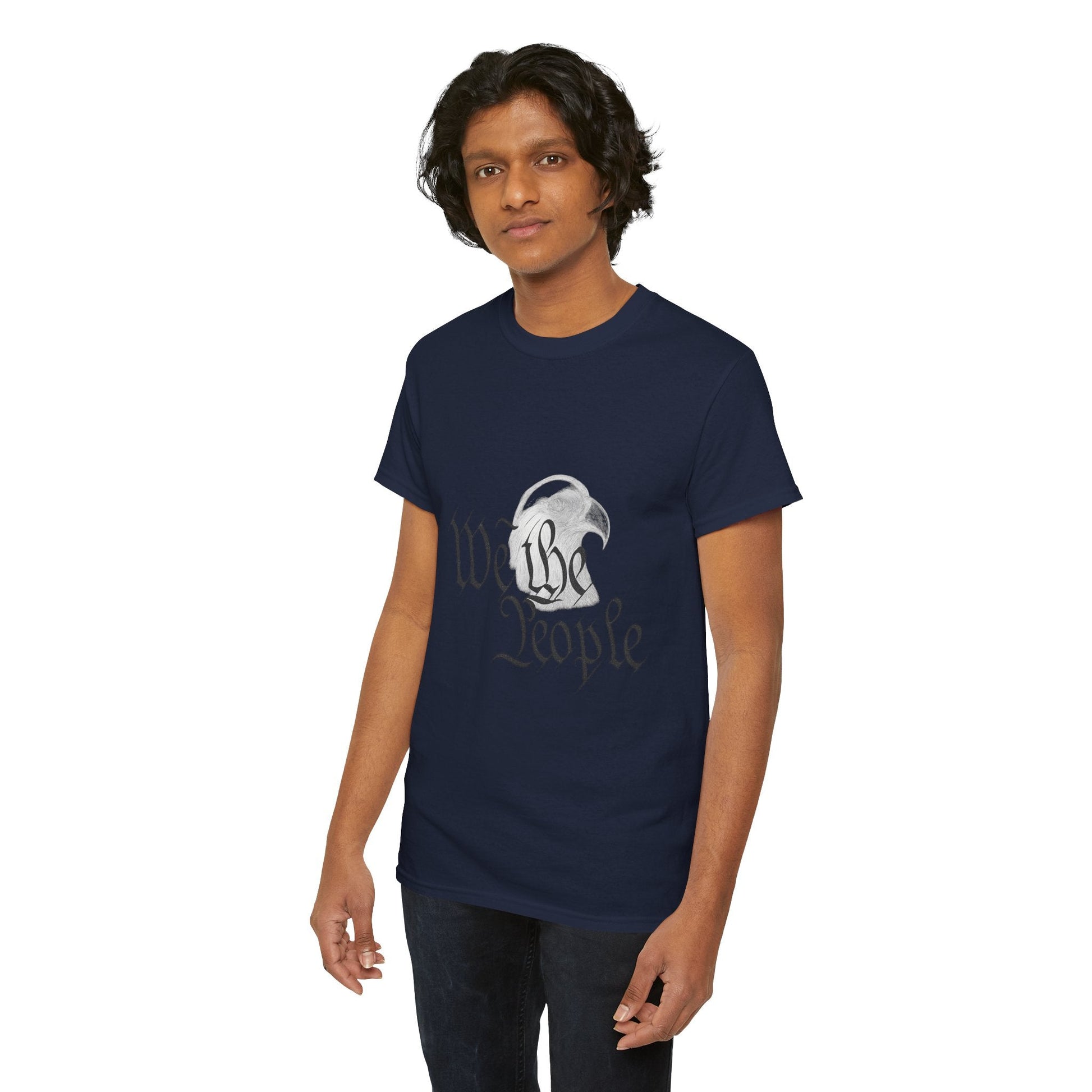 “We the People” Patriotic T-Shirt – Unisex Heavy Cotton Tee for Everyday Freedom, Activists & American Pride - The Buy Boom