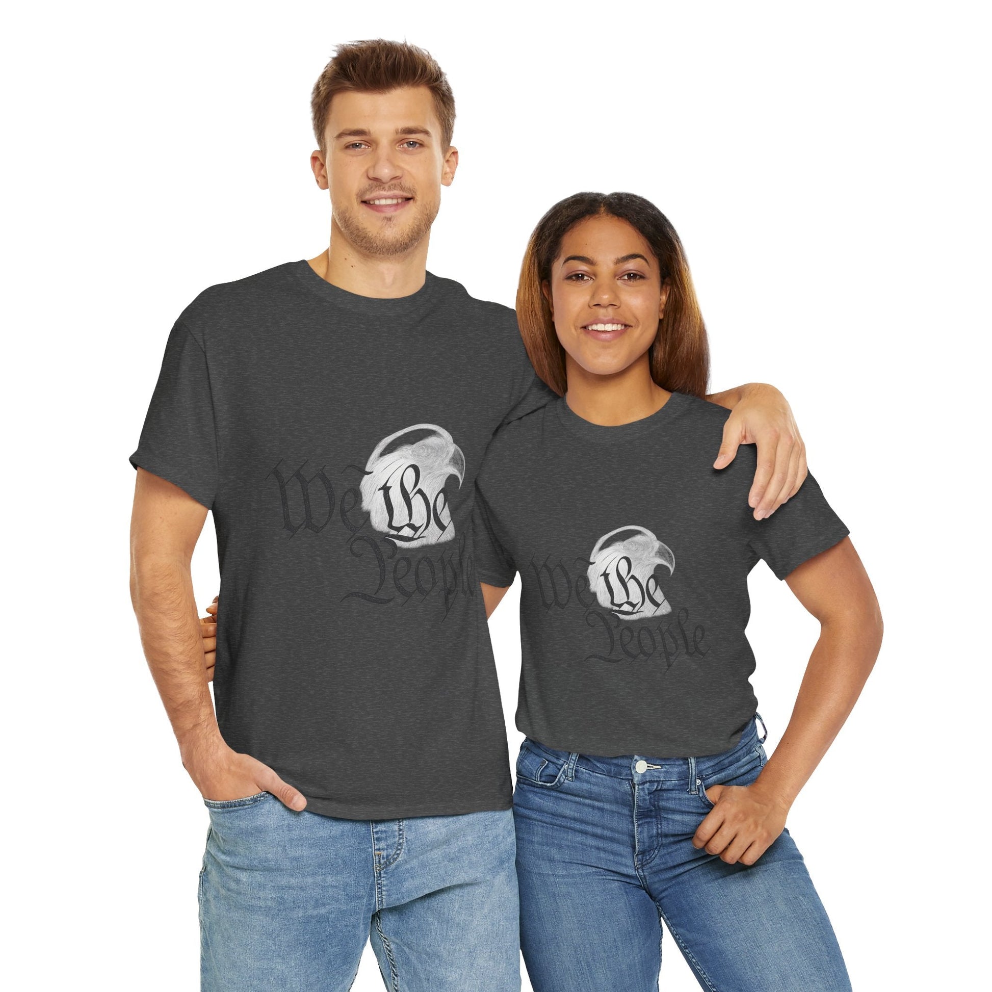 “We the People” Patriotic T-Shirt – Unisex Heavy Cotton Tee for Everyday Freedom, Activists & American Pride - The Buy Boom