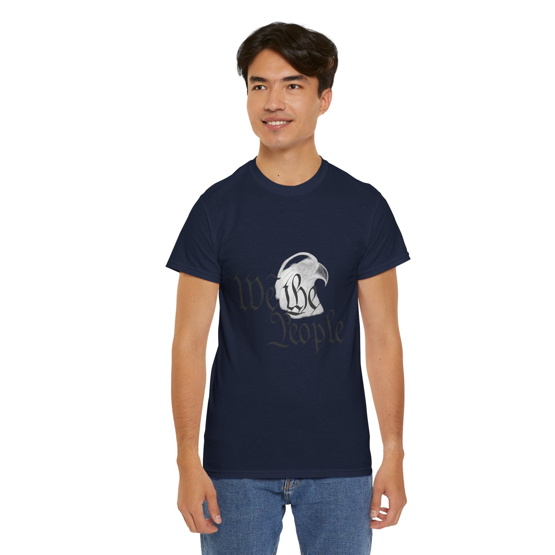 “We the People” Patriotic T-Shirt – Unisex Heavy Cotton Tee for Everyday Freedom, Activists & American Pride - The Buy Boom