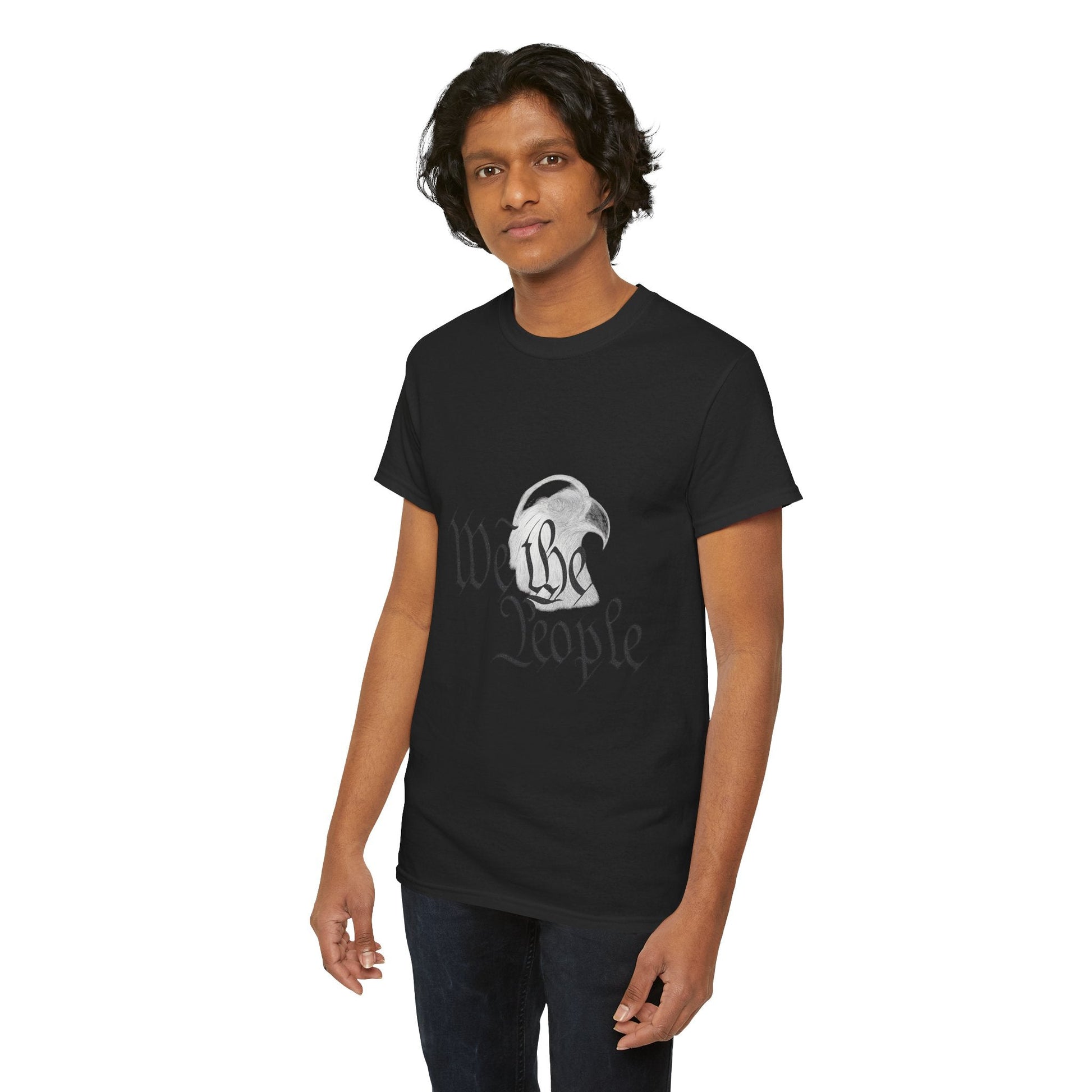 “We the People” Patriotic T-Shirt – Unisex Heavy Cotton Tee for Everyday Freedom, Activists & American Pride - The Buy Boom