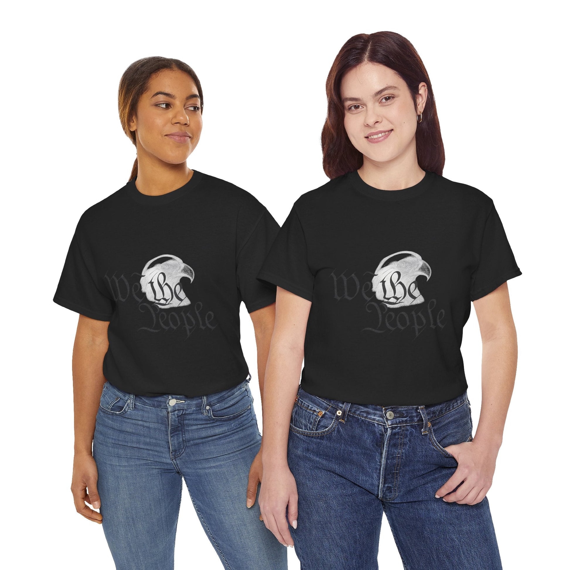 “We the People” Patriotic T-Shirt – Unisex Heavy Cotton Tee for Everyday Freedom, Activists & American Pride - The Buy Boom