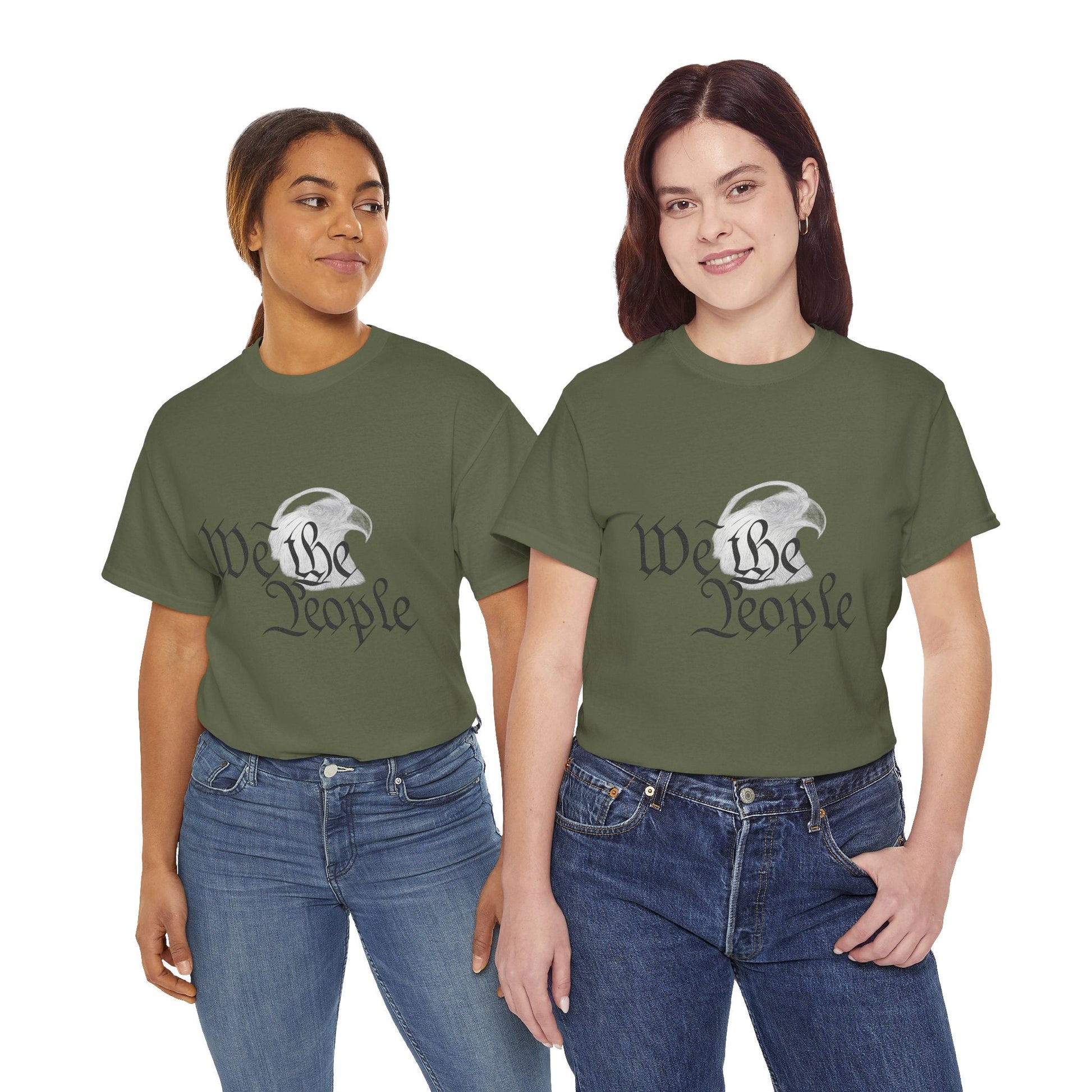 “We the People” Patriotic T-Shirt – Unisex Heavy Cotton Tee for Everyday Freedom, Activists & American Pride - The Buy Boom