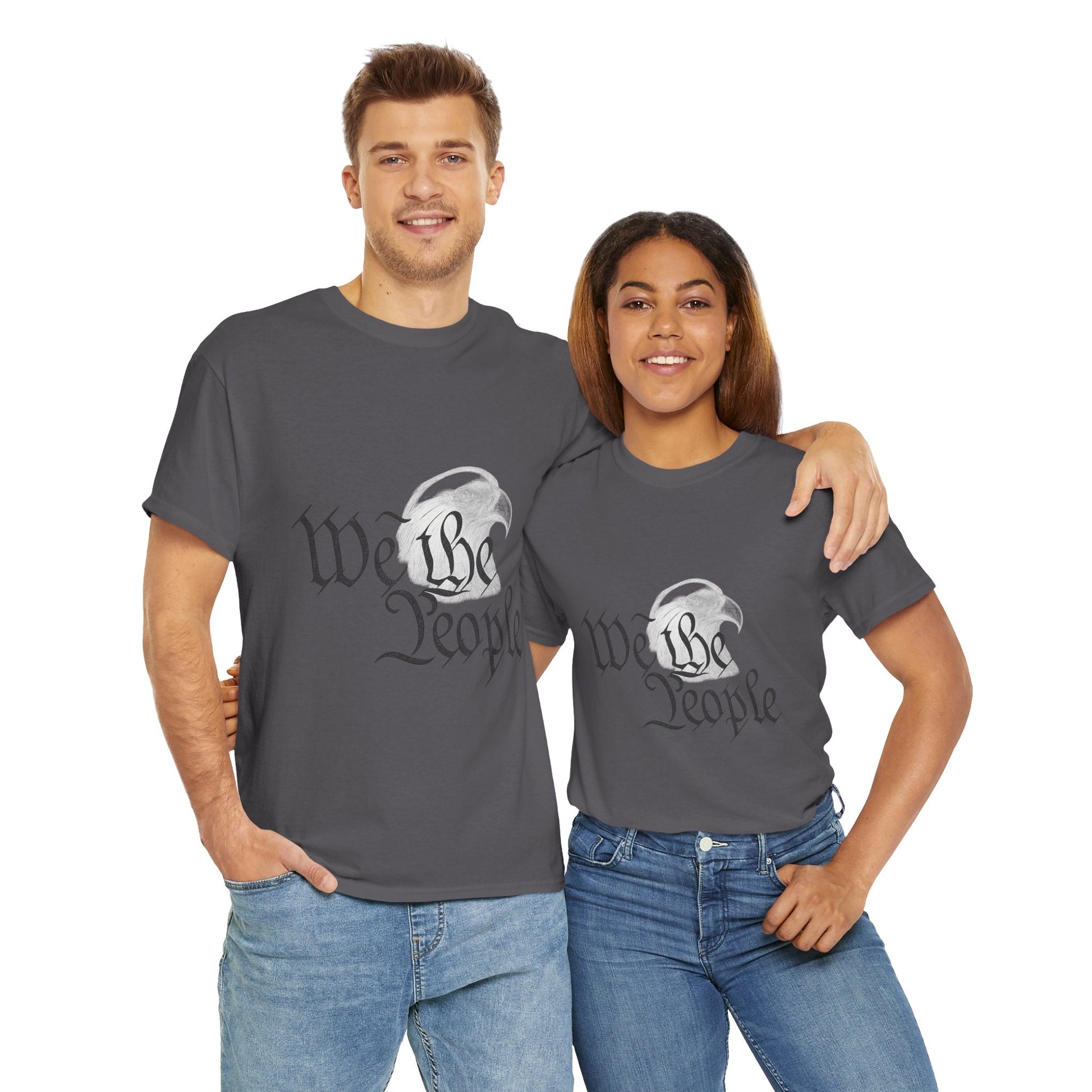 “We the People” Patriotic T-Shirt – Unisex Heavy Cotton Tee for Everyday Freedom, Activists & American Pride - The Buy Boom