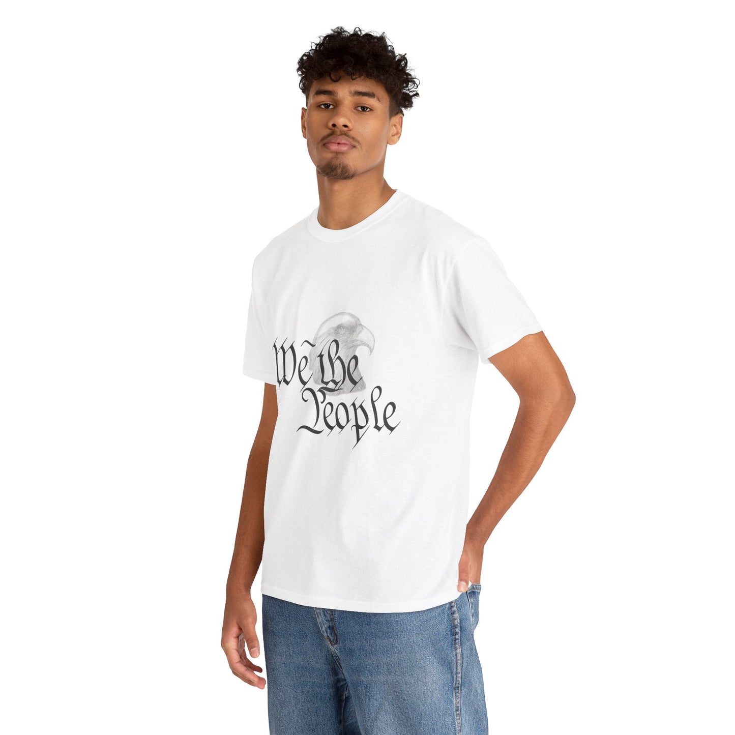 “We the People” Patriotic T-Shirt – Unisex Heavy Cotton Tee for Everyday Freedom, Activists & American Pride - The Buy Boom