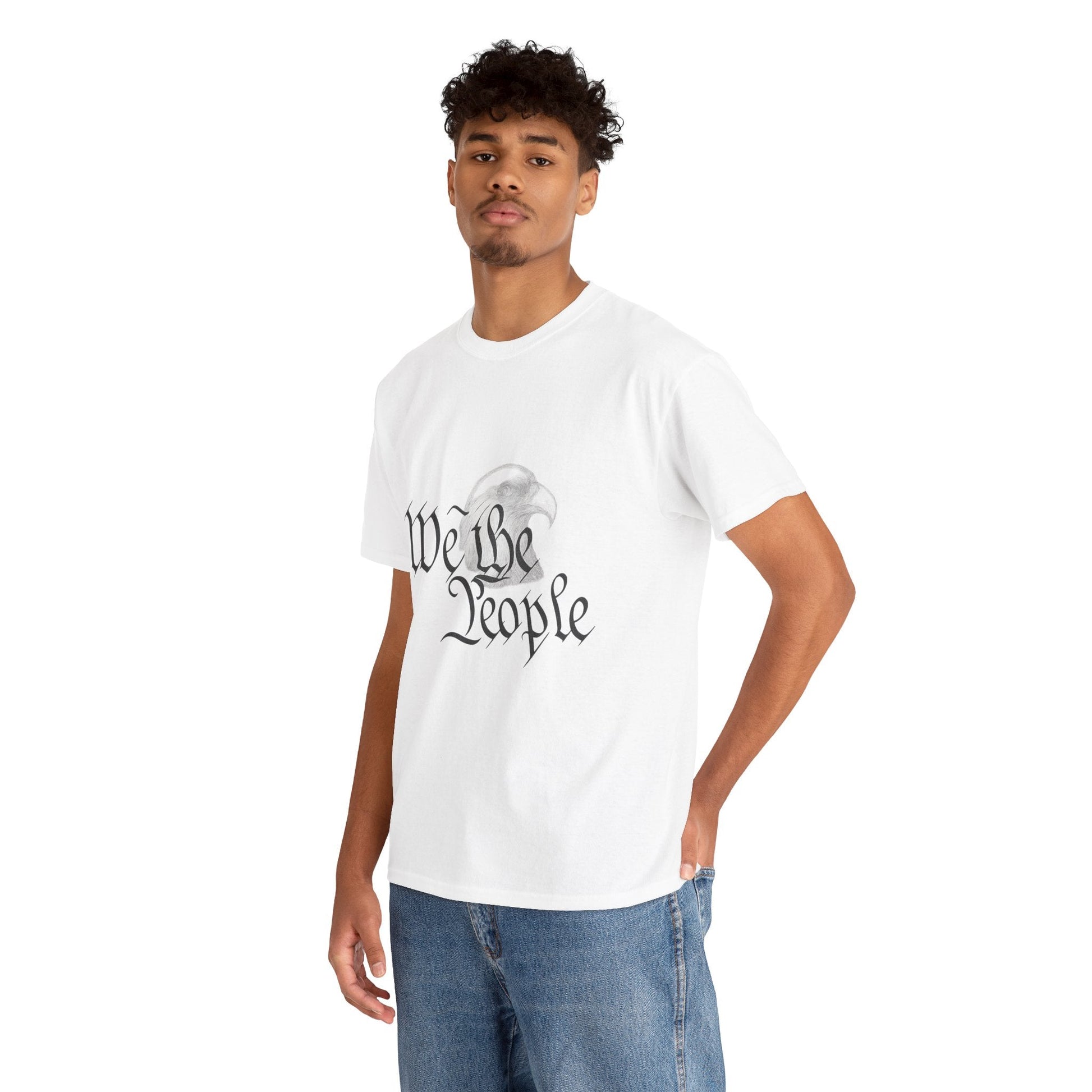 “We the People” Patriotic T-Shirt – Unisex Heavy Cotton Tee for Everyday Freedom, Activists & American Pride - The Buy Boom
