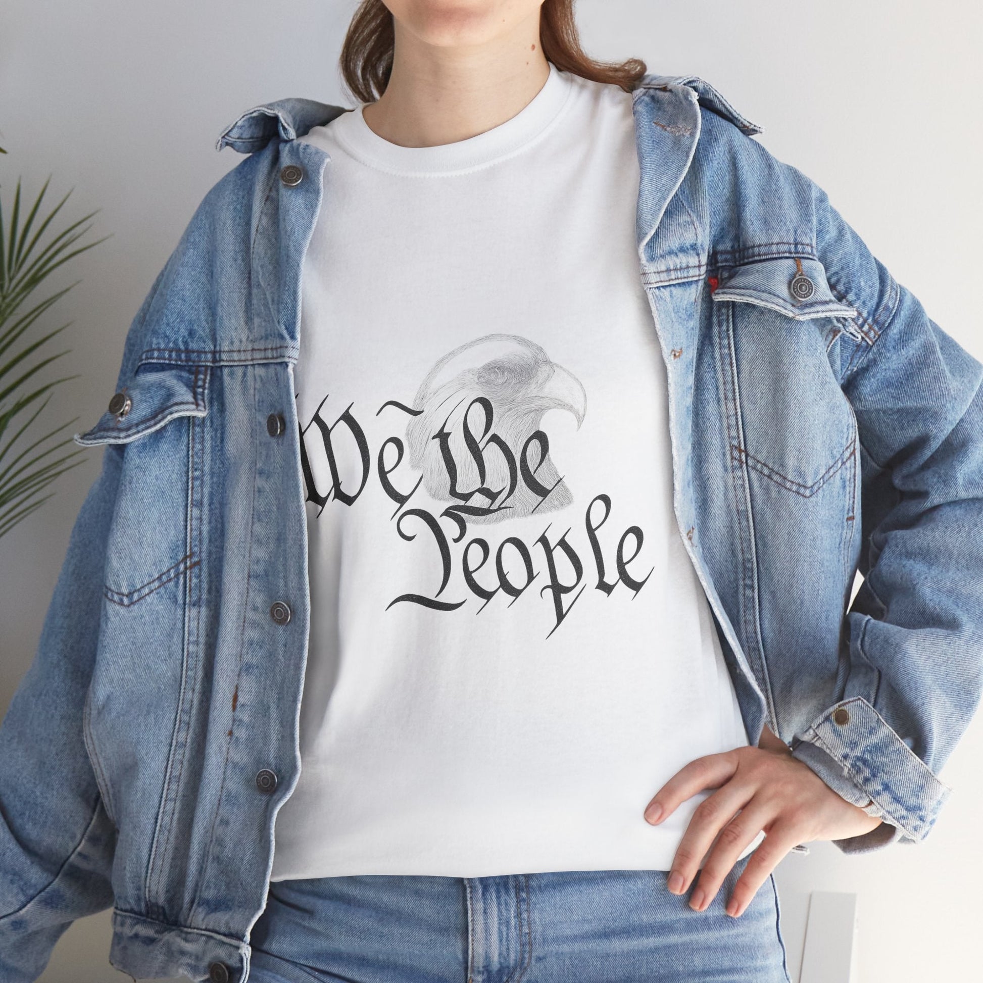“We the People” Patriotic T-Shirt – Unisex Heavy Cotton Tee for Everyday Freedom, Activists & American Pride - The Buy Boom