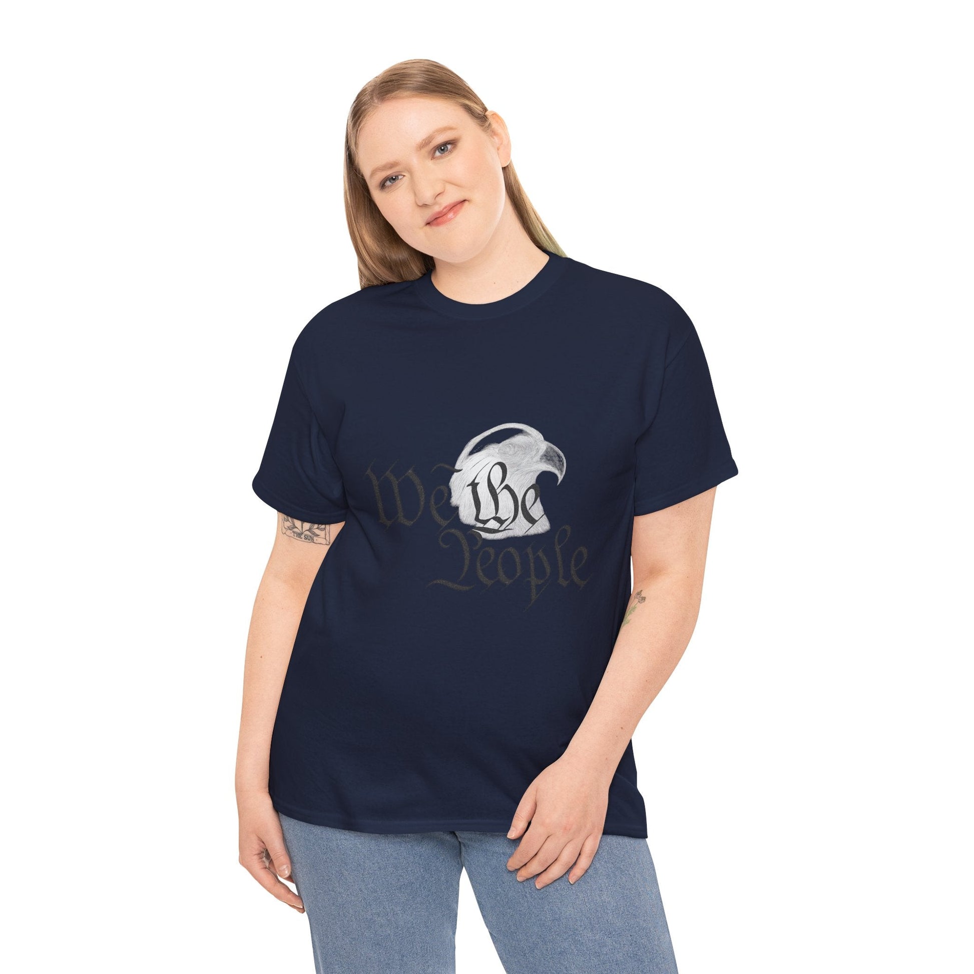 “We the People” Patriotic T-Shirt – Unisex Heavy Cotton Tee for Everyday Freedom, Activists & American Pride - The Buy Boom