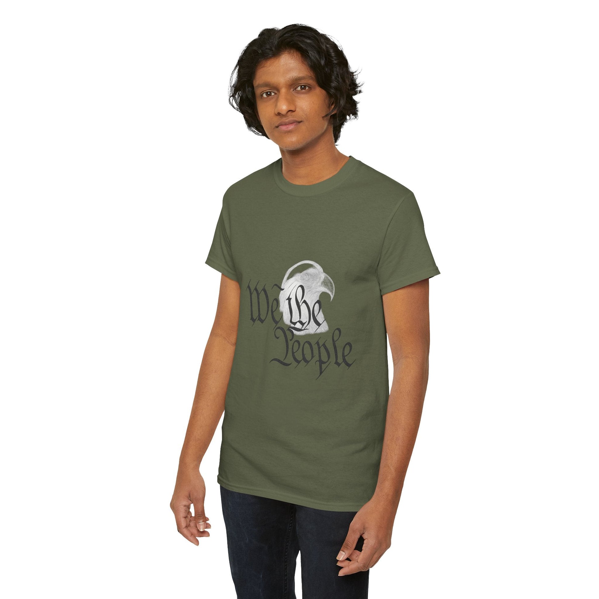 “We the People” Patriotic T-Shirt – Unisex Heavy Cotton Tee for Everyday Freedom, Activists & American Pride - The Buy Boom