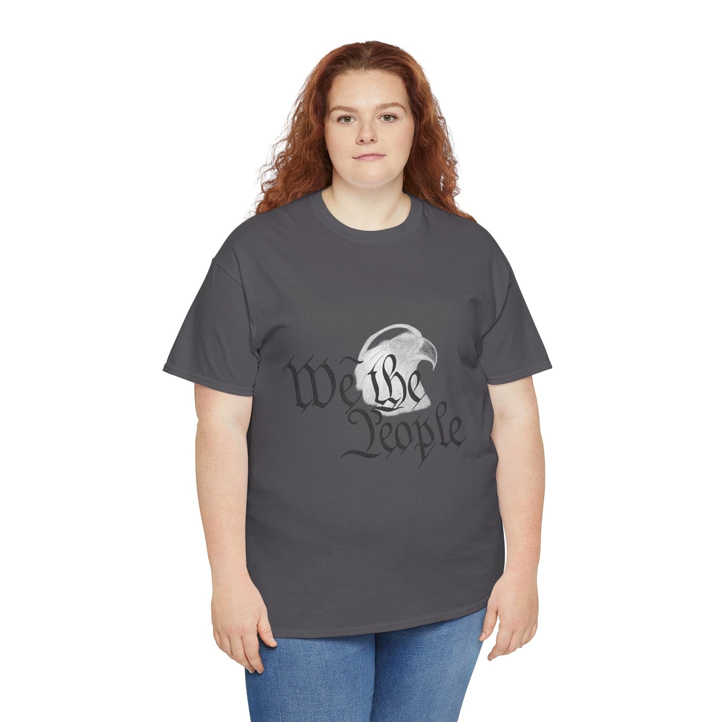 “We the People” Patriotic T-Shirt – Unisex Heavy Cotton Tee for Everyday Freedom, Activists & American Pride - The Buy Boom