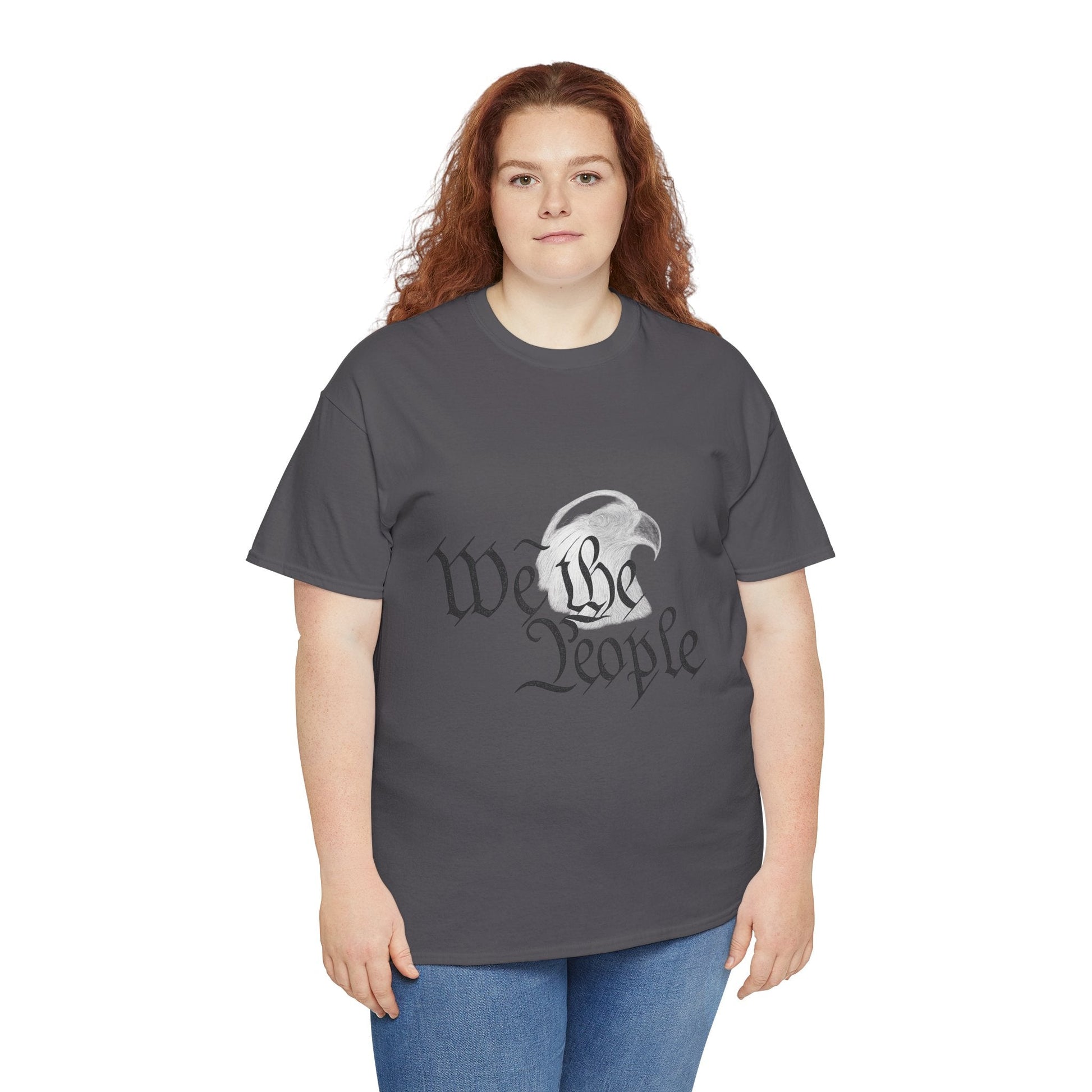 “We the People” Patriotic T-Shirt – Unisex Heavy Cotton Tee for Everyday Freedom, Activists & American Pride - The Buy Boom