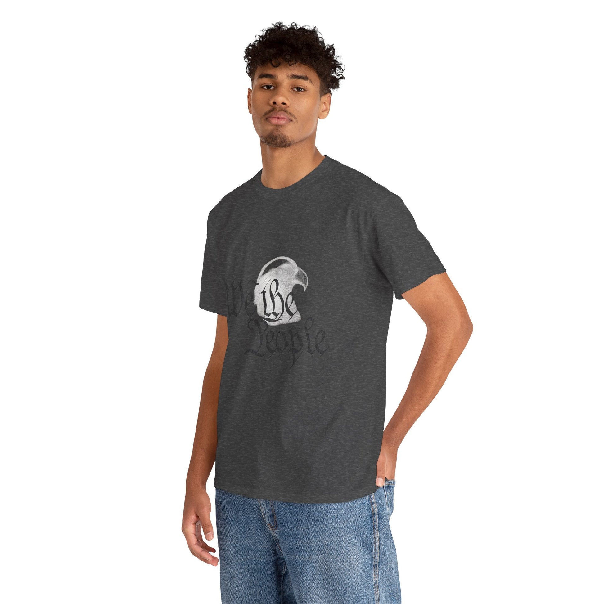 “We the People” Patriotic T-Shirt – Unisex Heavy Cotton Tee for Everyday Freedom, Activists & American Pride - The Buy Boom
