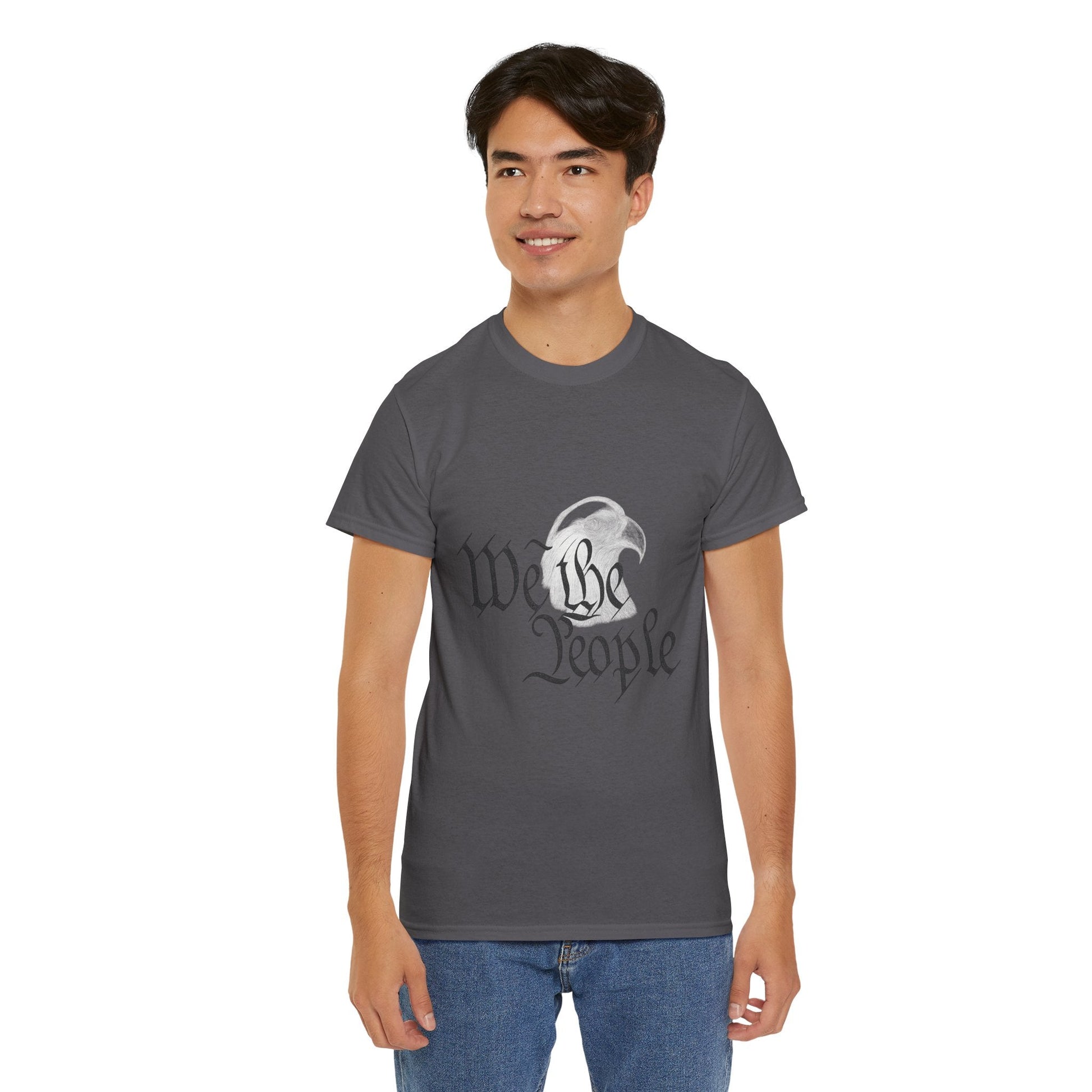 “We the People” Patriotic T-Shirt – Unisex Heavy Cotton Tee for Everyday Freedom, Activists & American Pride - The Buy Boom