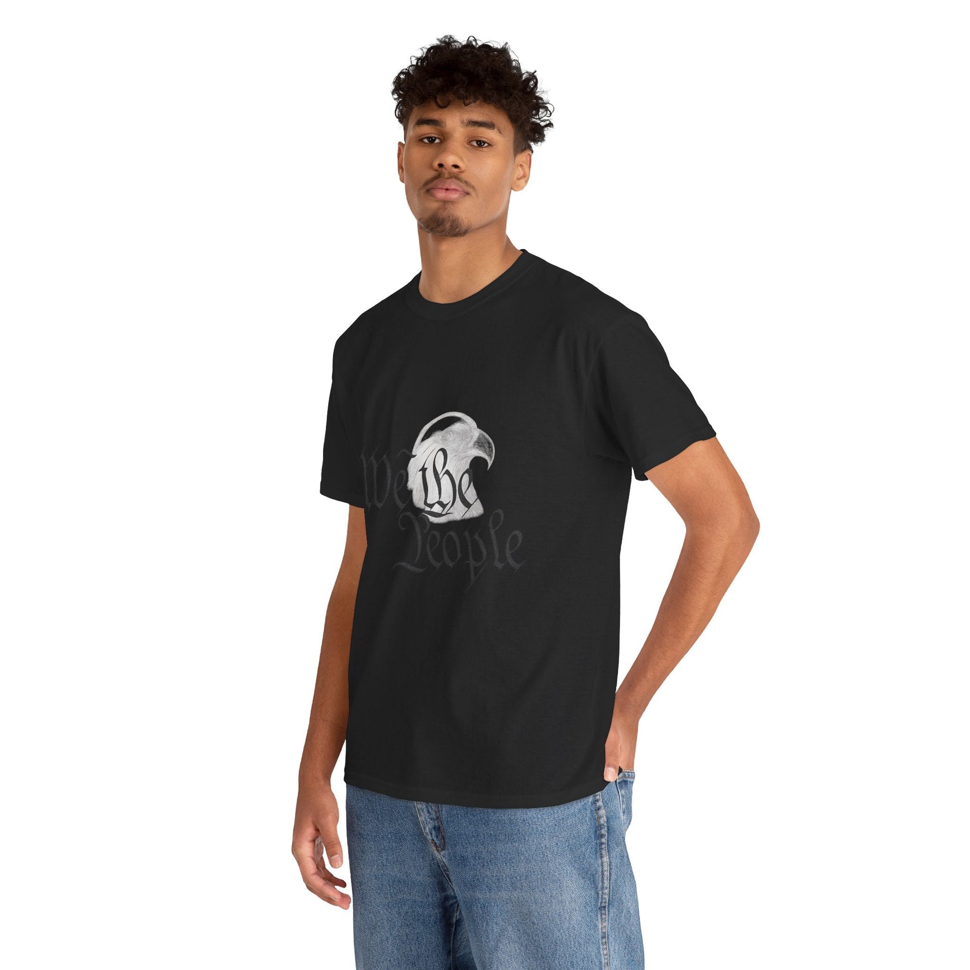 “We the People” Patriotic T-Shirt – Unisex Heavy Cotton Tee for Everyday Freedom, Activists & American Pride - The Buy Boom