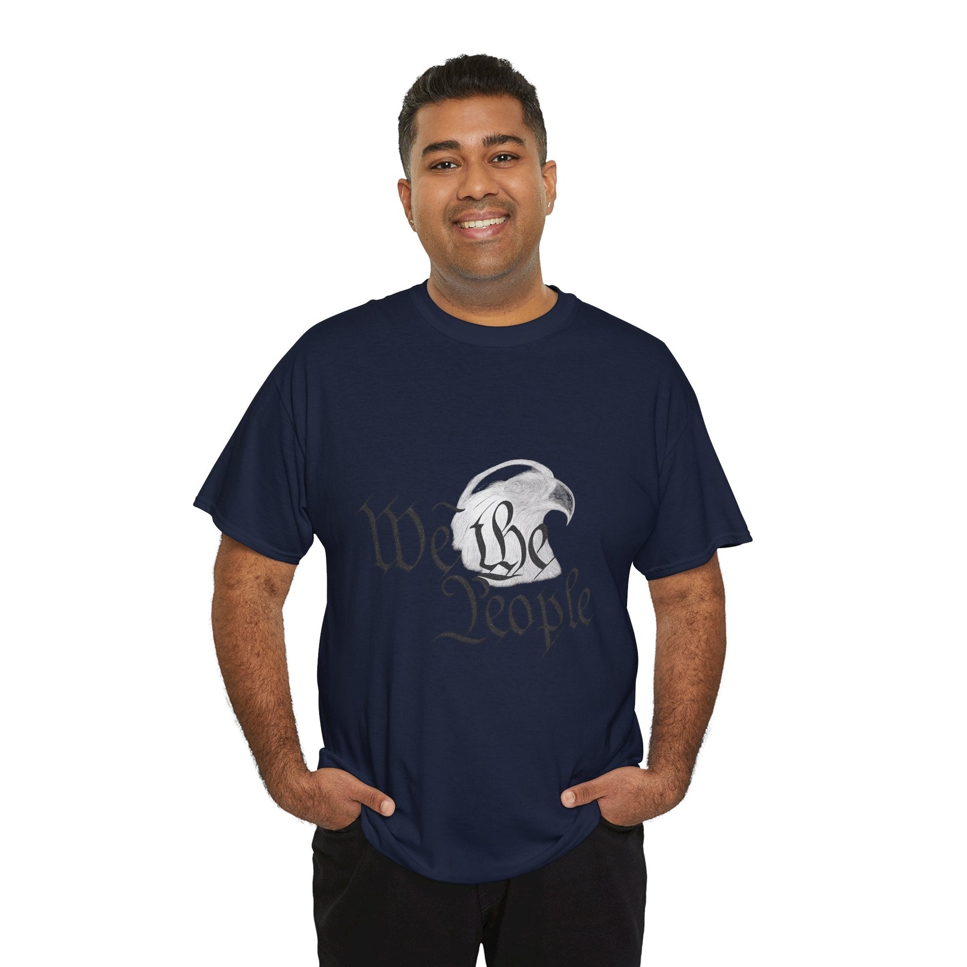 “We the People” Patriotic T-Shirt – Unisex Heavy Cotton Tee for Everyday Freedom, Activists & American Pride - The Buy Boom