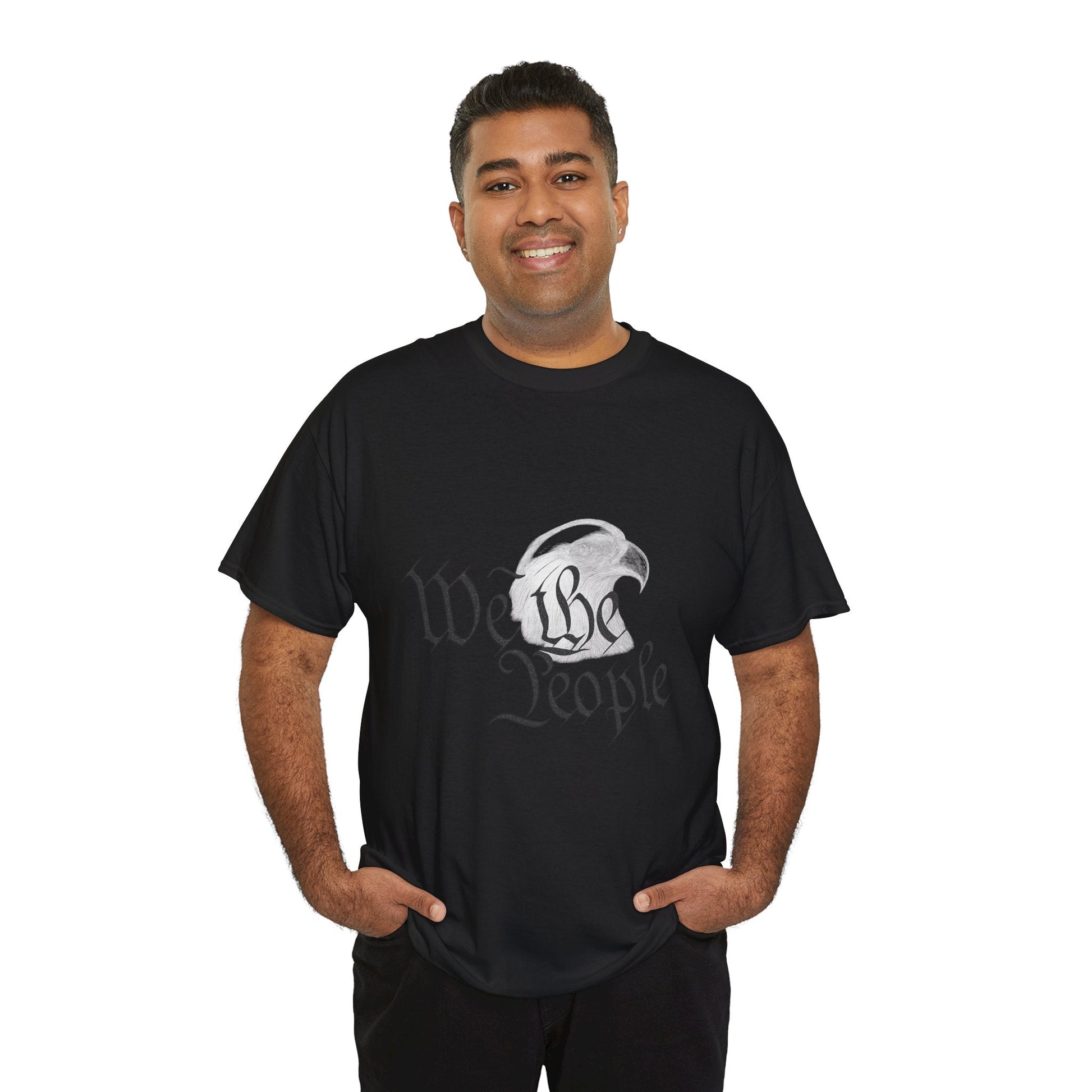 “We the People” Patriotic T-Shirt – Unisex Heavy Cotton Tee for Everyday Freedom, Activists & American Pride - The Buy Boom