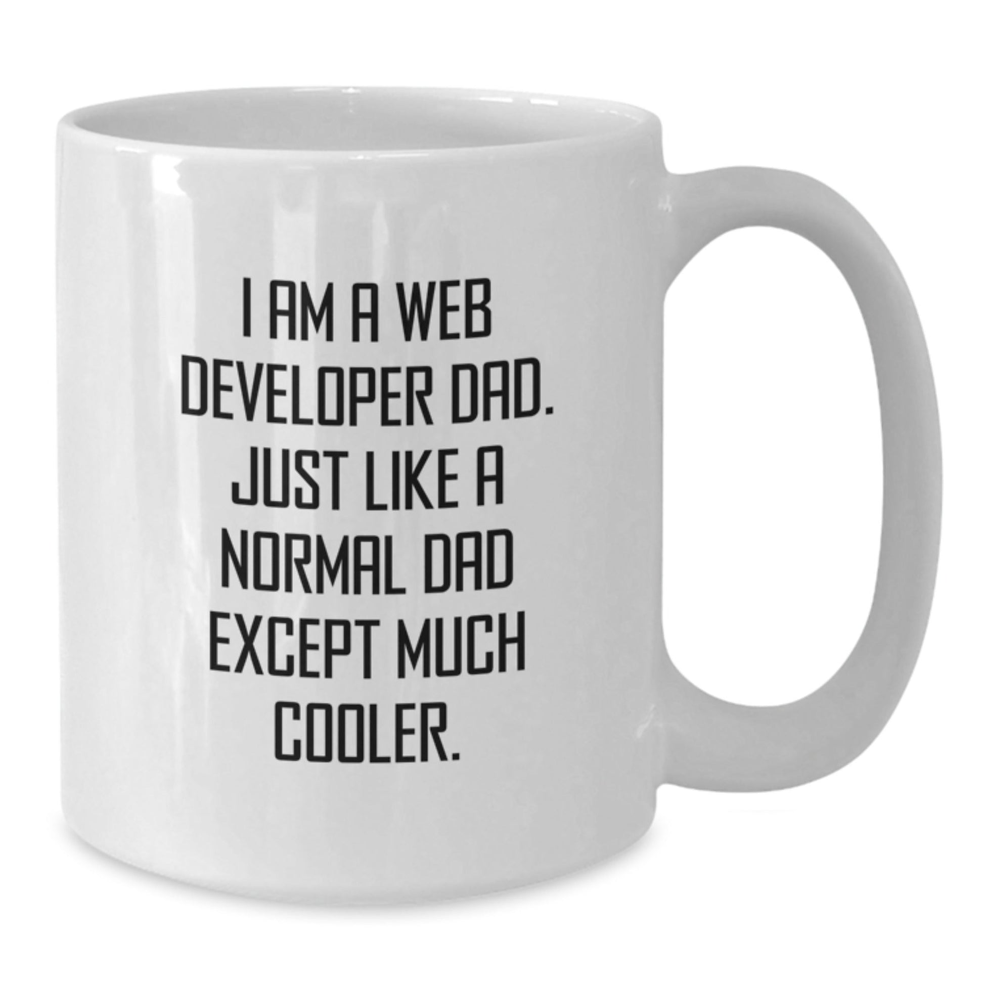 Web Developer Dad Gifts Funny White Coffee Mug for Men Friends, Gifts from Dad to Web Developer Birthday Unforgettable Unique presents - The Buy Boom