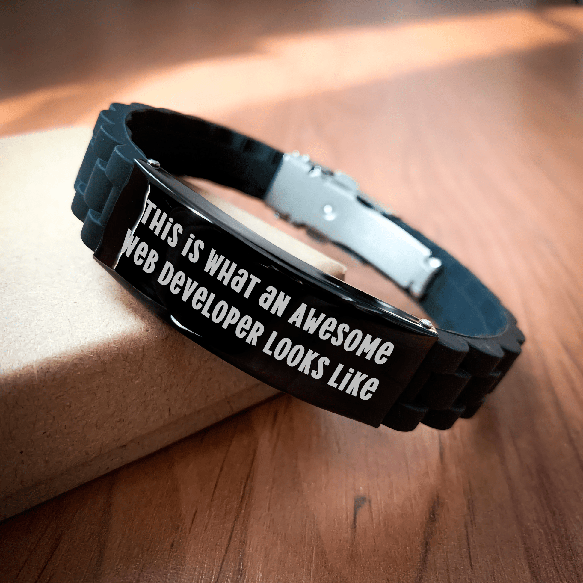 Web Developer Gifts, Father's Day Unique Gifts from Men, This Is What An Awesome Web Developer Looks Like, Glide lock Clasp Bracelet - The Buy Boom
