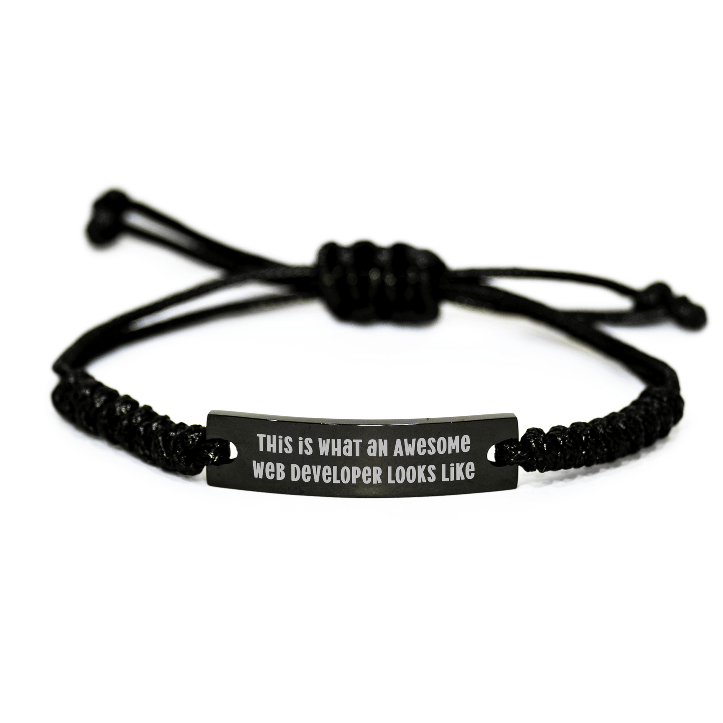 Web Developer Gifts, Funny Quote Rope Bracelet, Gifts from Friends, Father's Day Unique Gifts for Web Developer Men - The Buy Boom