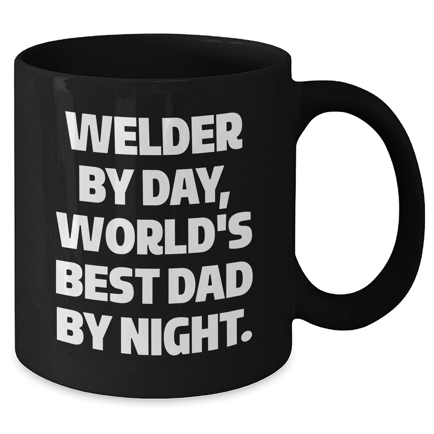 Welder Gifts for Him, Funny Quote Mug, Black Coffee Mug for Father's Day, Gifts from Men, Unique Gift Ideas for World's Best Dad - The Buy Boom