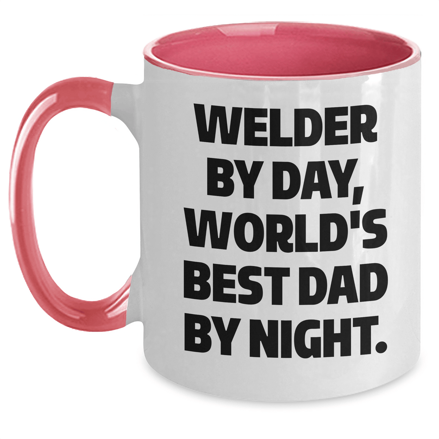Welder Gifts from Men, Funny Two Tone Coffee Mug for Welder by Day, World's Best Dad by Night, Father's Day Unique Gifts - The Buy Boom