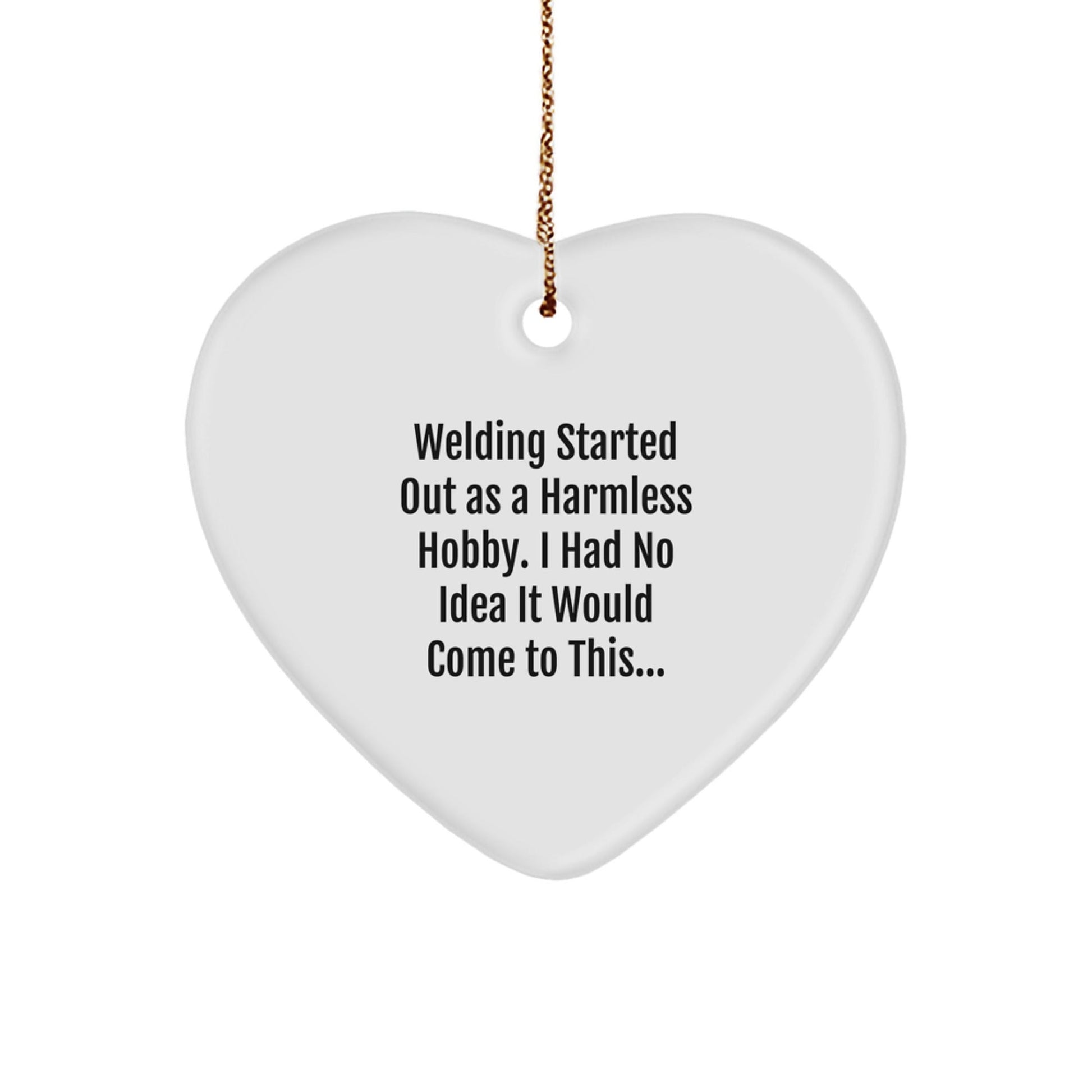 Welding Gifts for Welding Enthusiasts - Funny Heart Ornament, Christmas Unique Gifts from Friends to Family - The Buy Boom