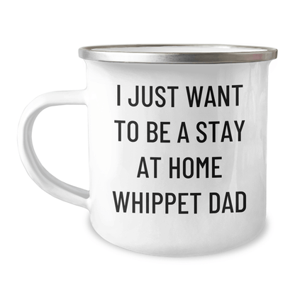Whippet Dog Lovers Funny Quote Gifts from Men to Whippet Dad Camping Mug, Perfect Father's Day Unique Gifts for Whippet Dog Owners - The Buy Boom