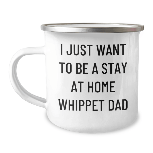 Whippet Dog Lovers Funny Quote Gifts from Men to Whippet Dad Camping Mug, Perfect Father's Day Unique Gifts for Whippet Dog Owners - The Buy Boom